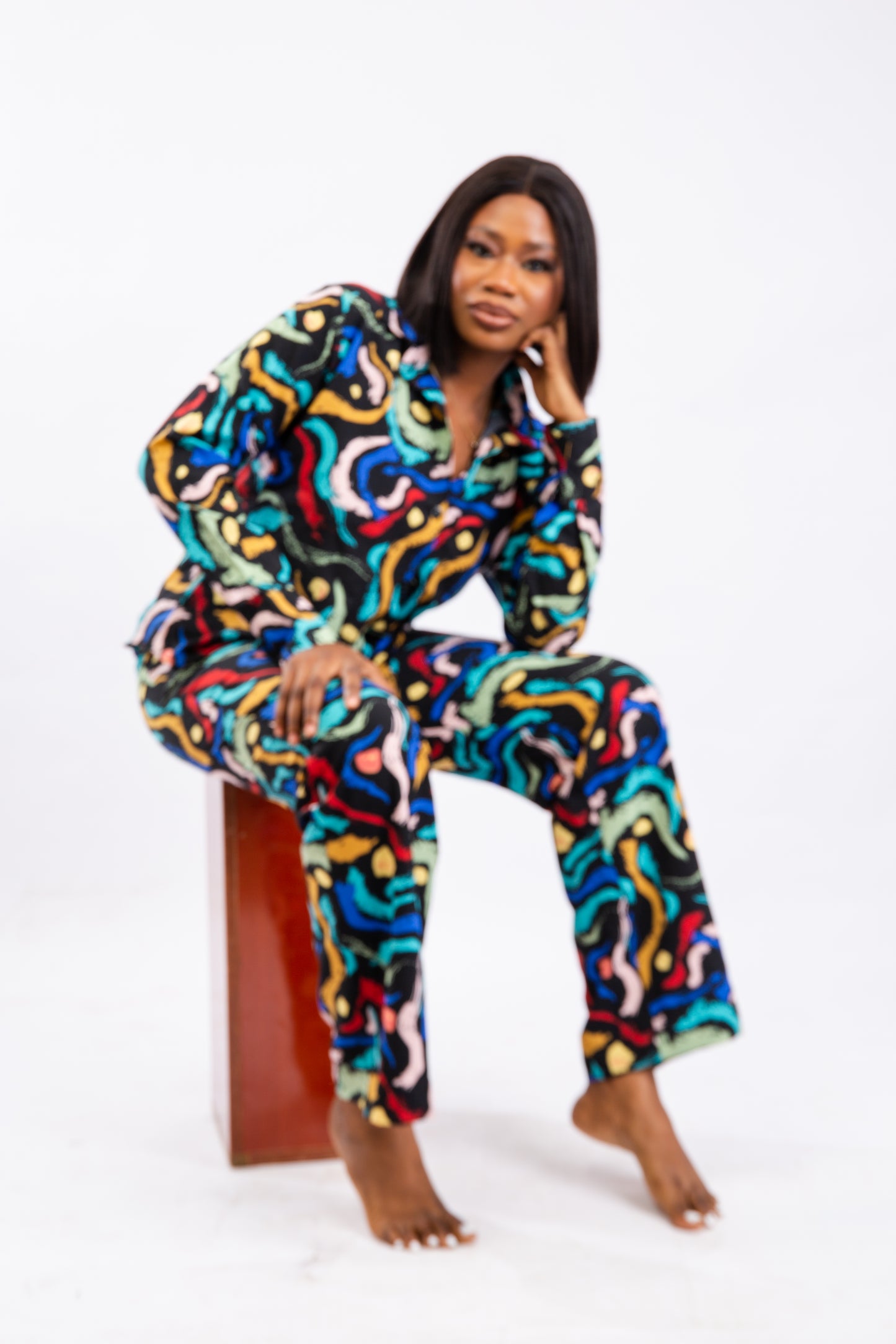 Akina Print Statement Shirt & Pants