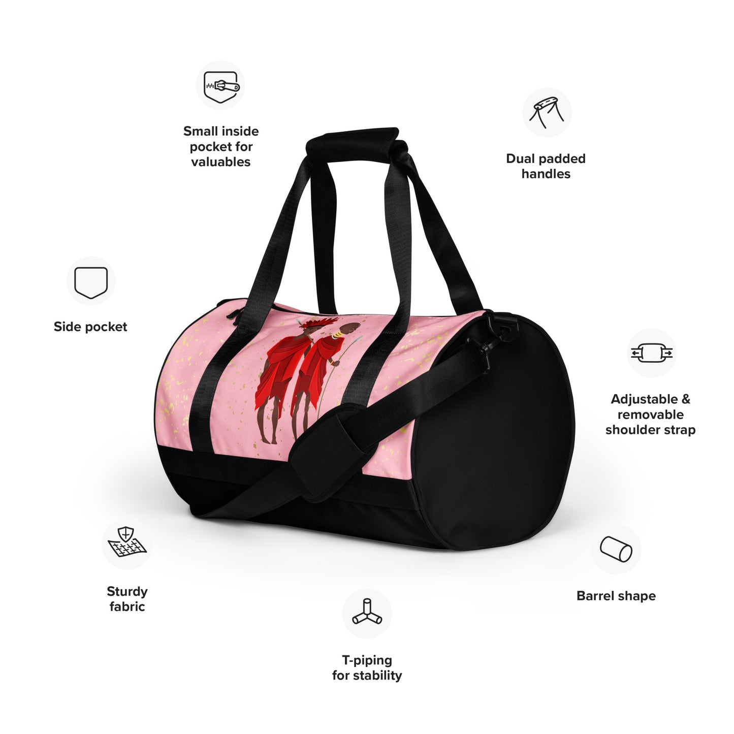 Agojie Topaz Overnight Gym Bag