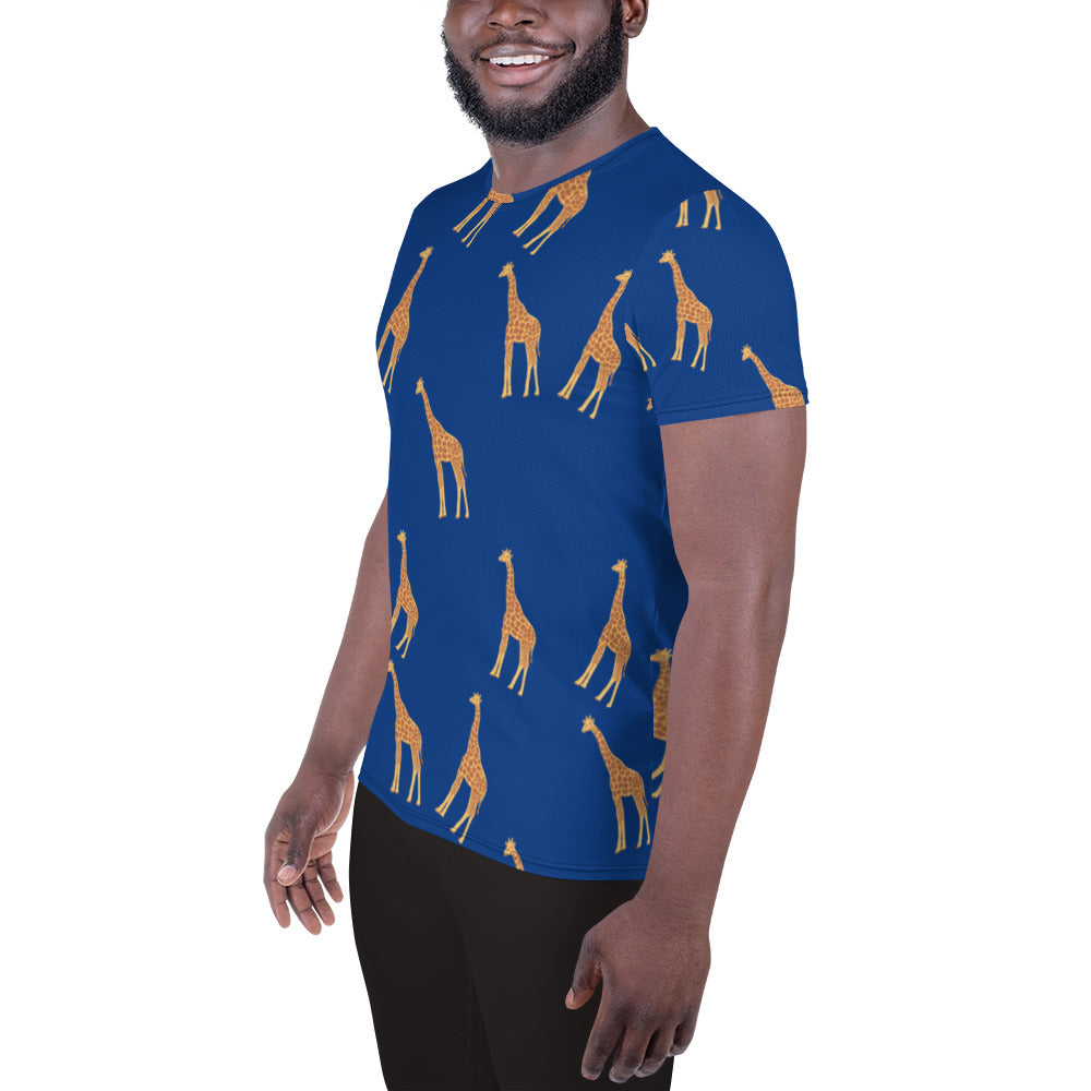 Twiga All-Over Print Men's Athletic T-shirt