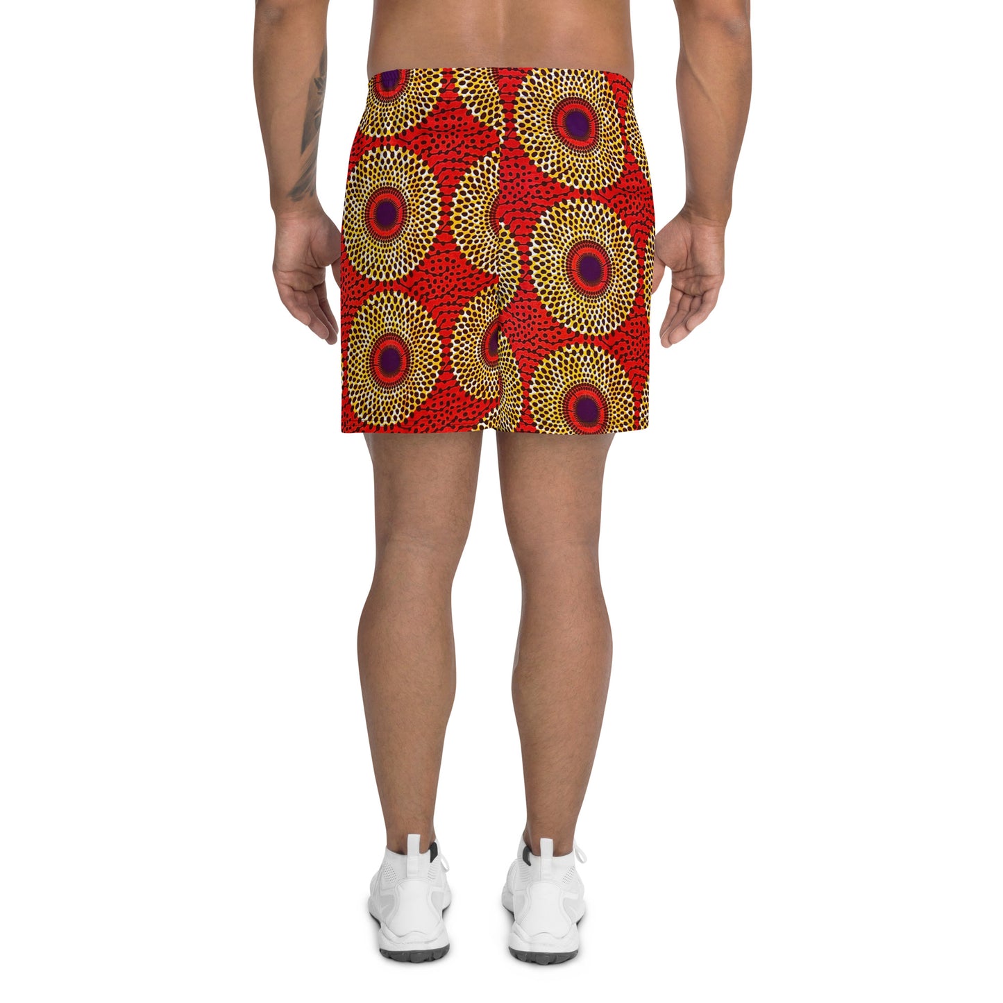 Rekiana African Print Men's Recycled Athletic Shorts