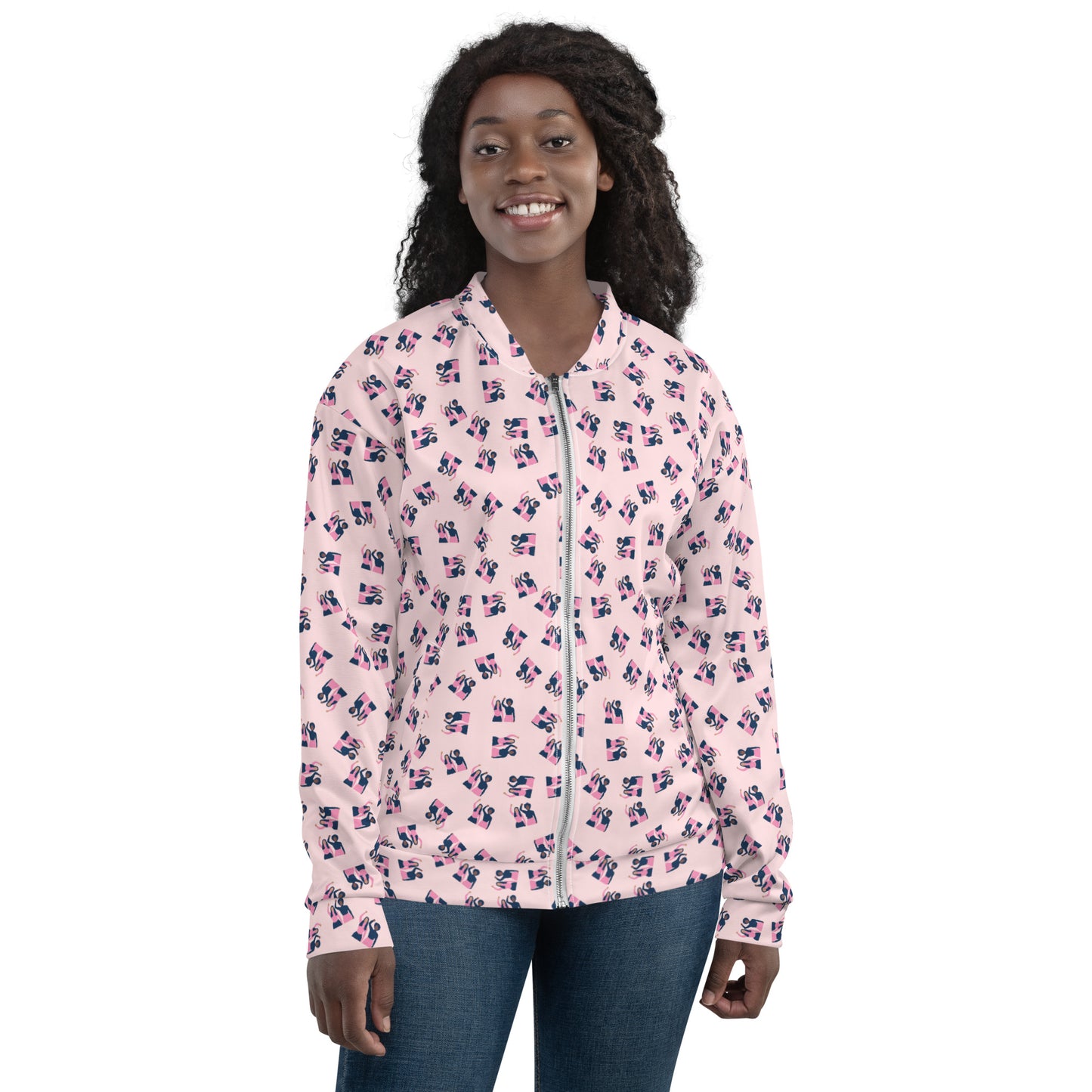 Pink Power Unisex Bomber Jacket