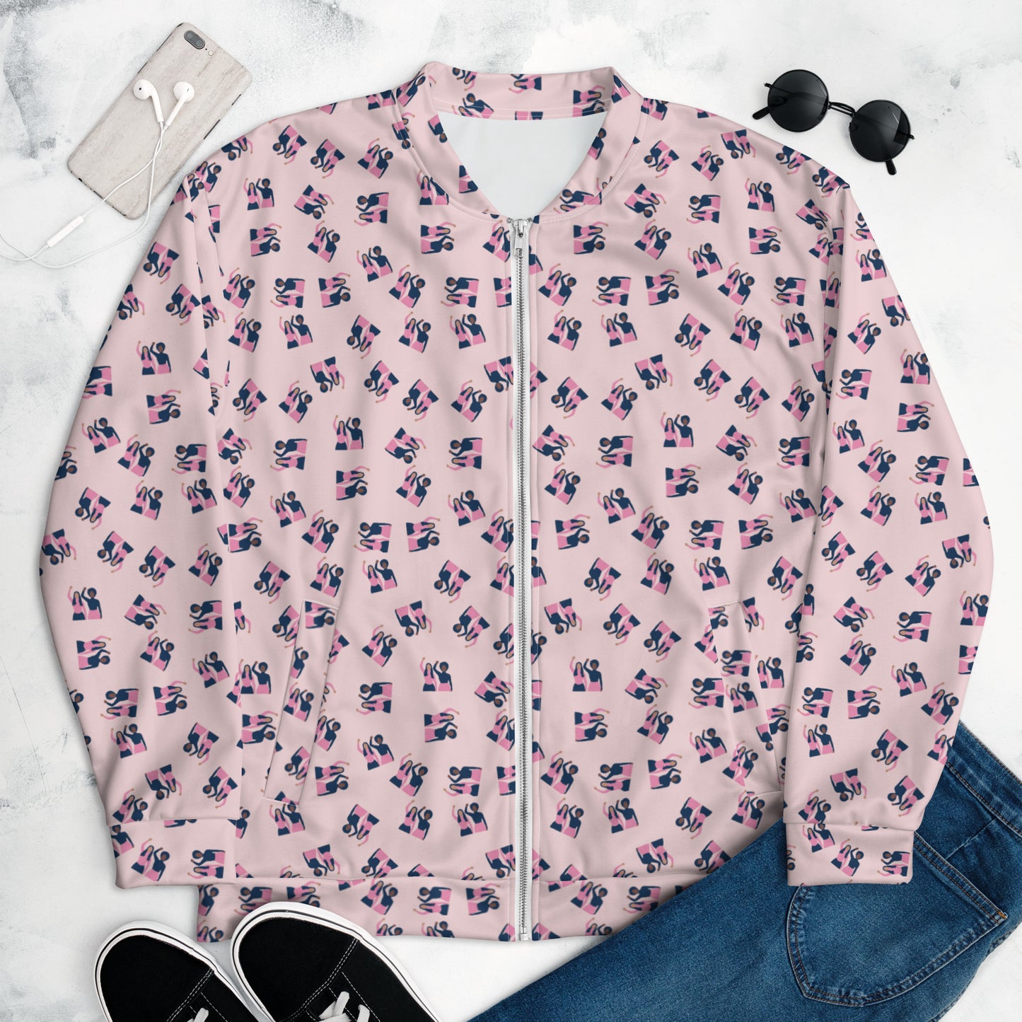 Pink Power Unisex Bomber Jacket