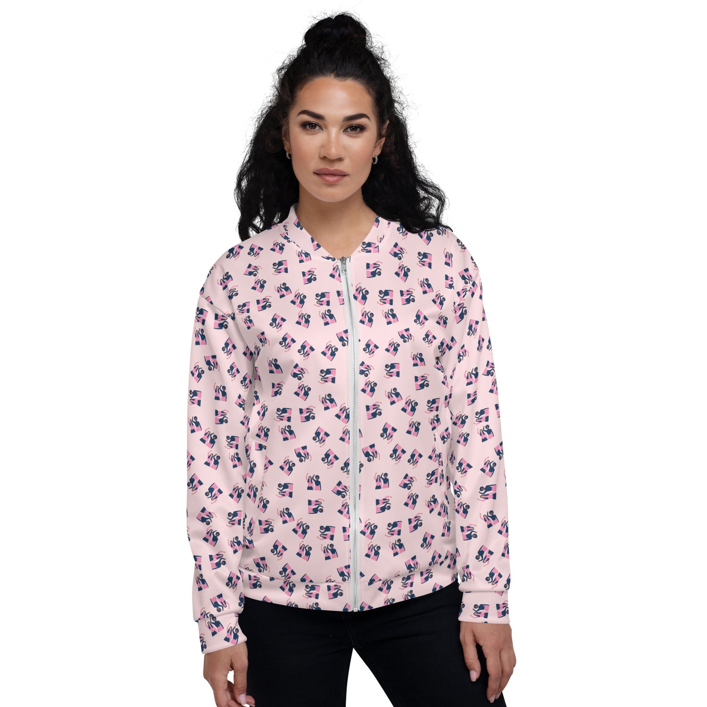 Pink Power Unisex Bomber Jacket