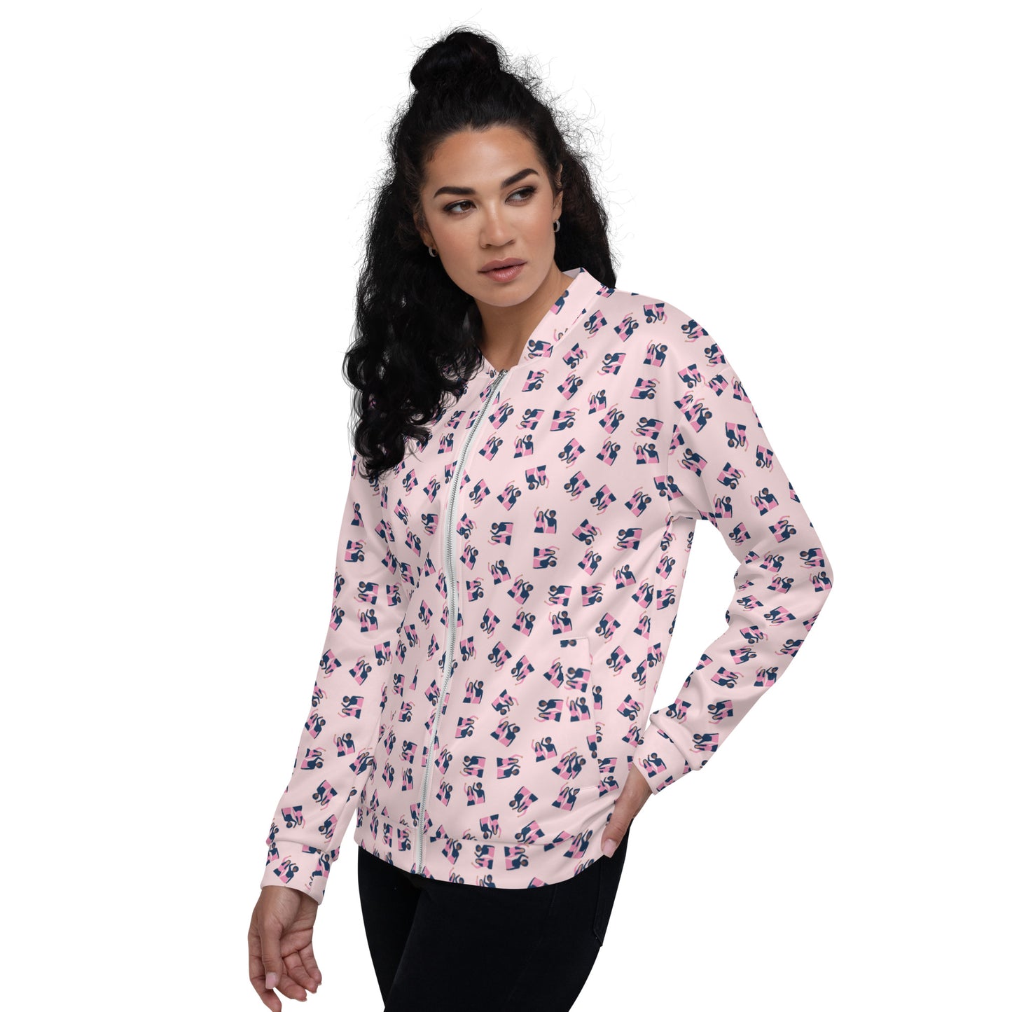 Pink Power Unisex Bomber Jacket