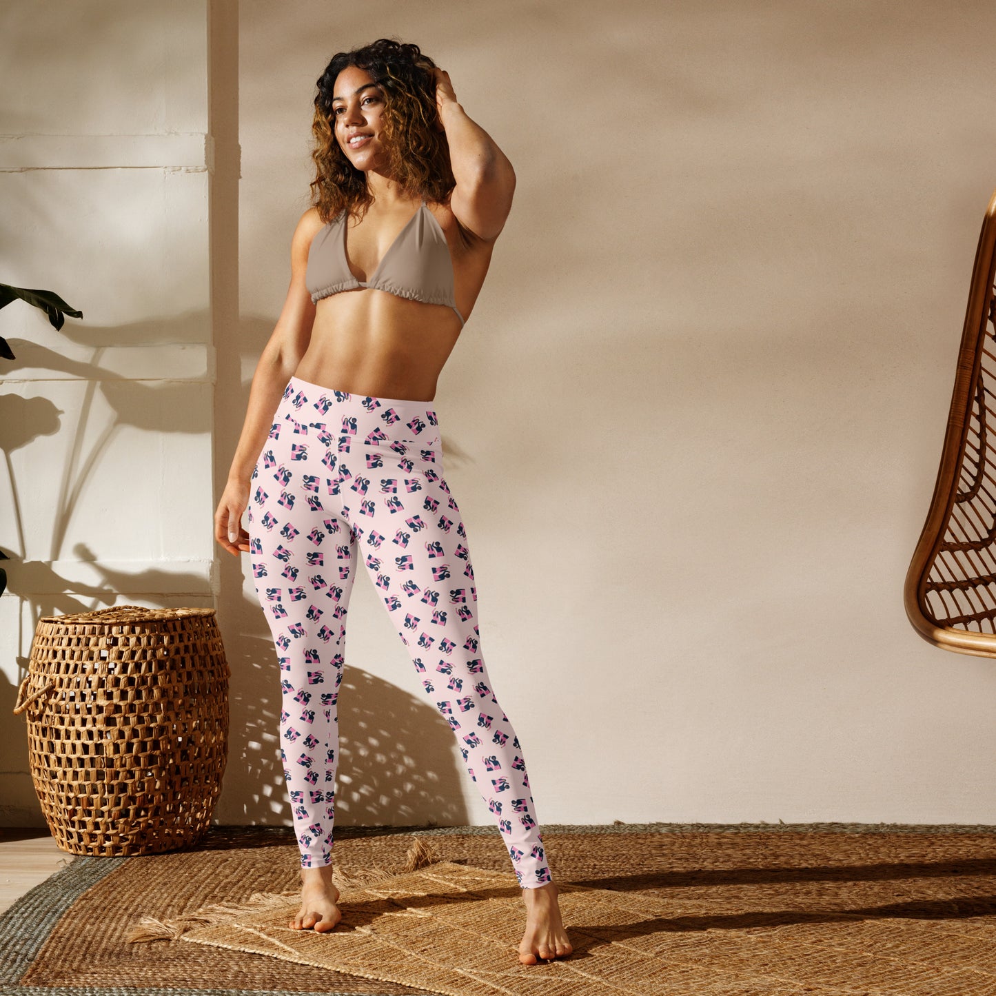 Pink Power Yoga Leggings