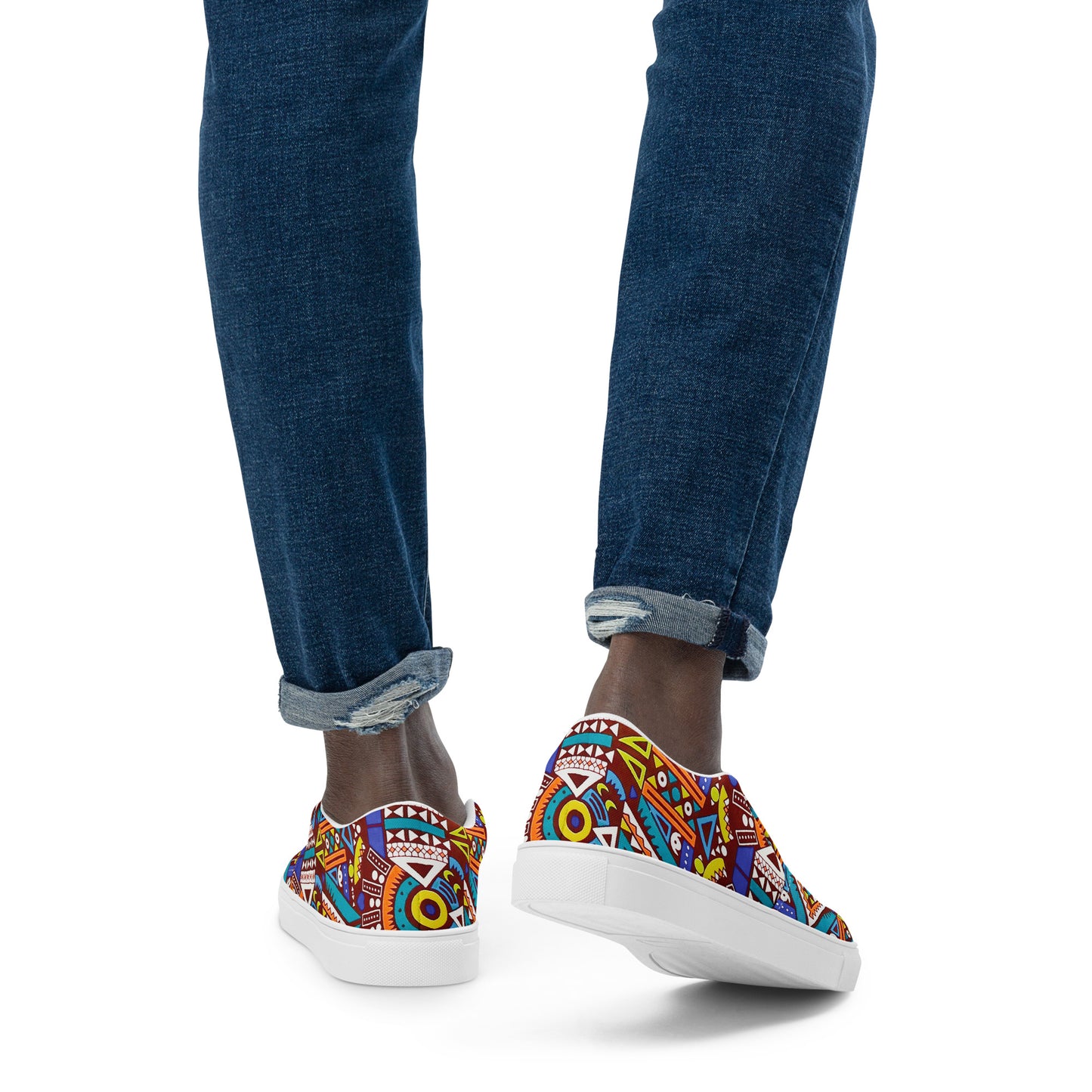 Tozi Aztec Print Men’s slip-on canvas shoes