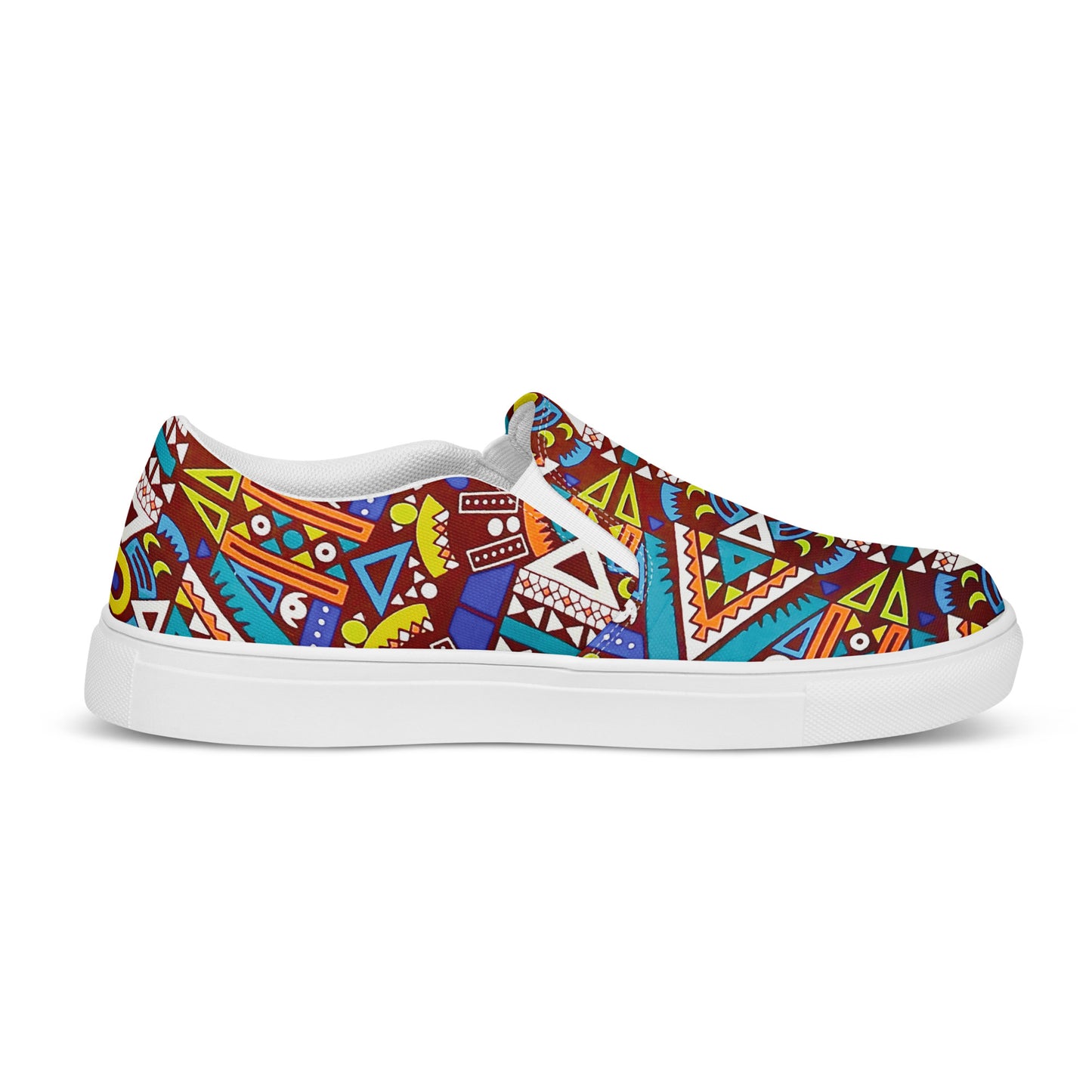Tozi Aztec Print Men’s slip-on canvas shoes