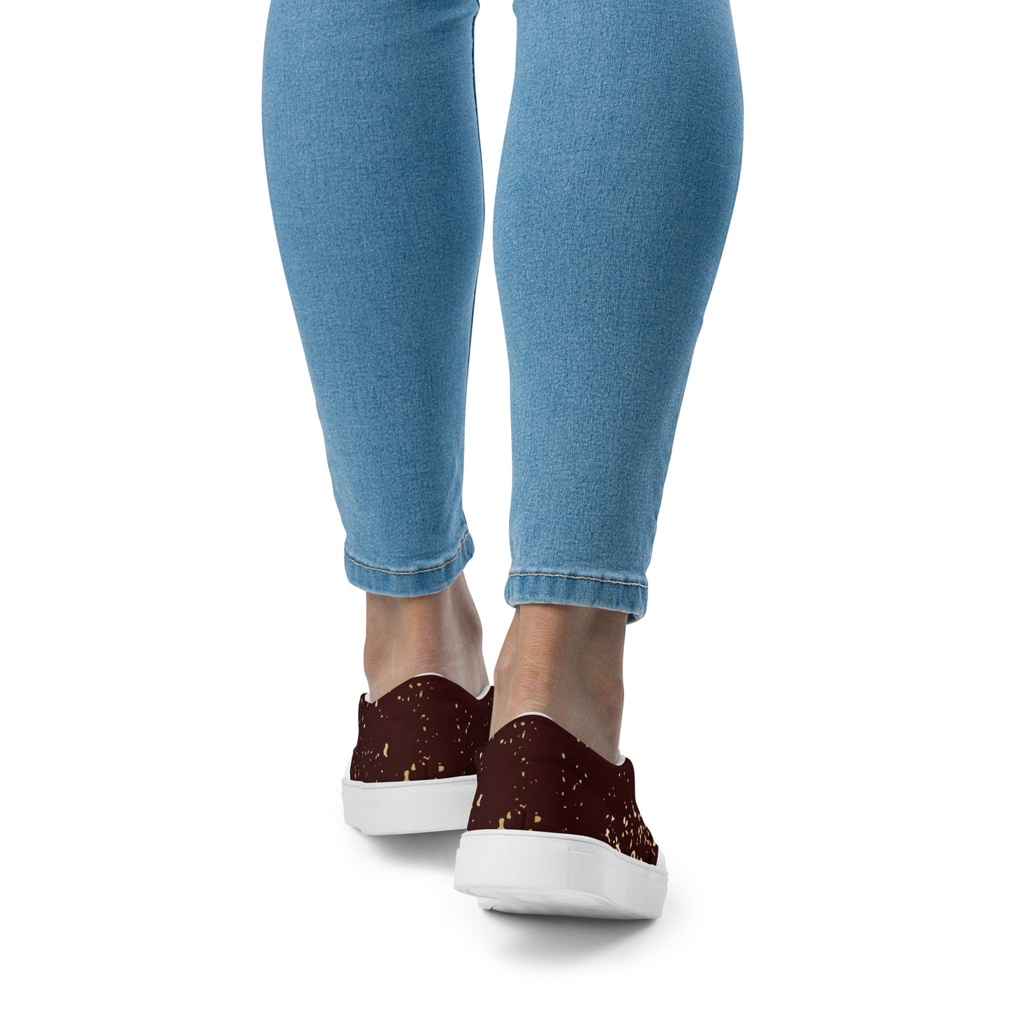 Agojie Burgundy Women’s Slip-On Canvas Shoes
