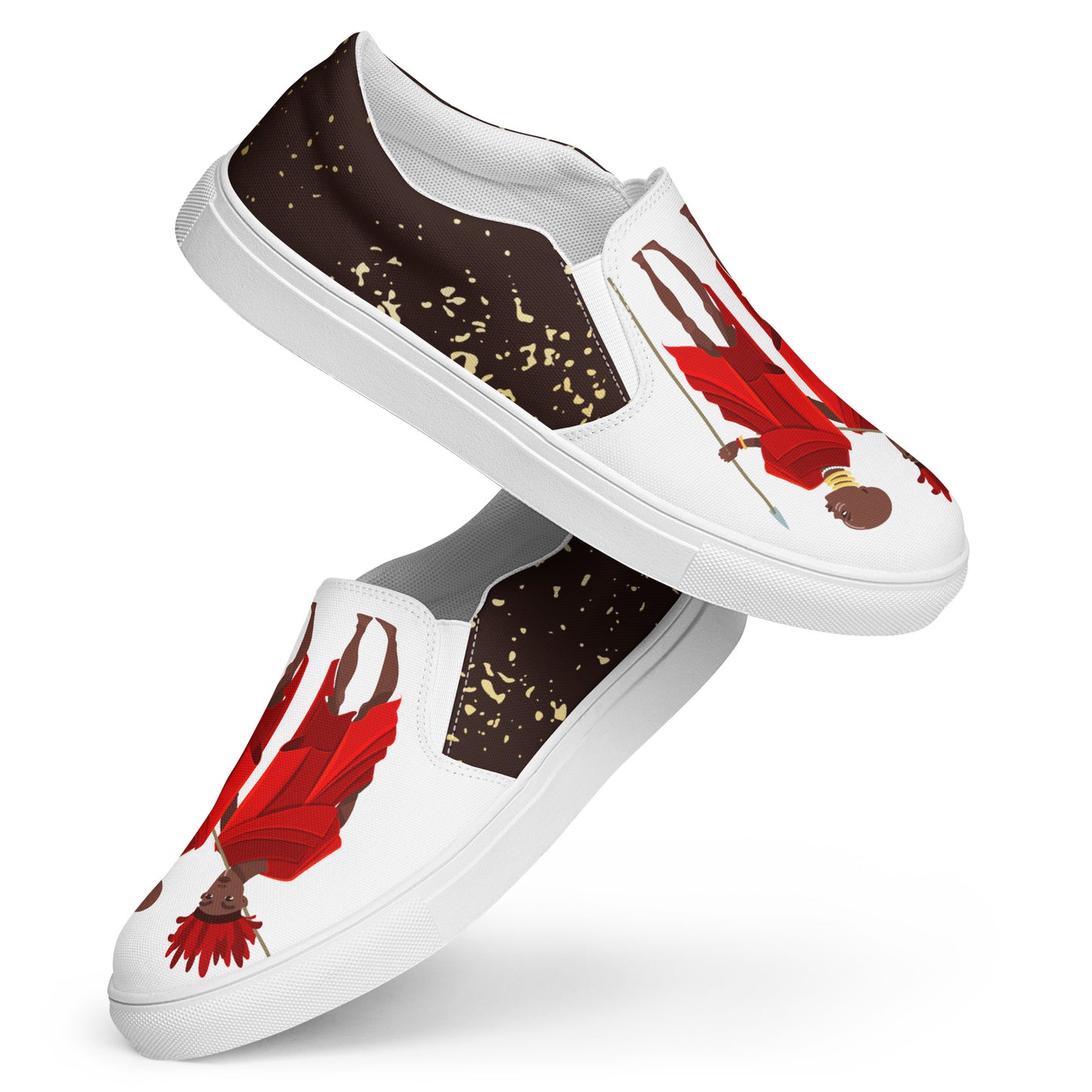 Agojie Chocolate Women’s slip-on canvas shoes