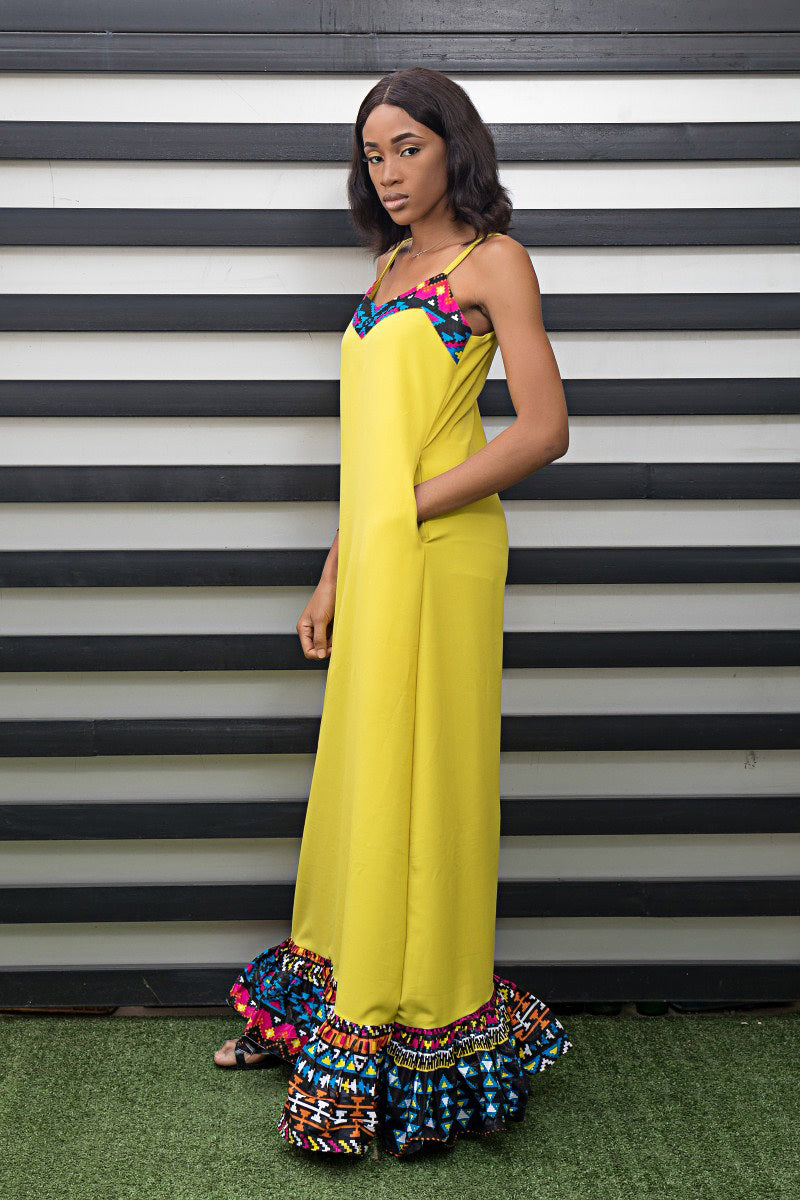 AsakeOge- Yellow Dress