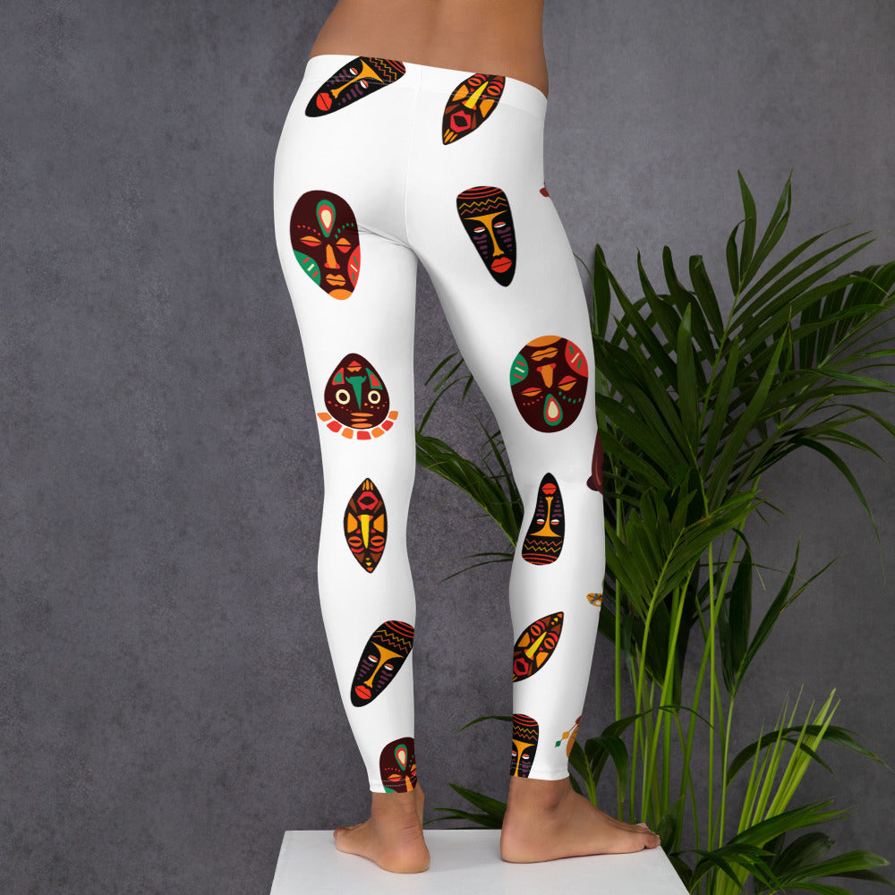 Chi Tribal Mask Leggings