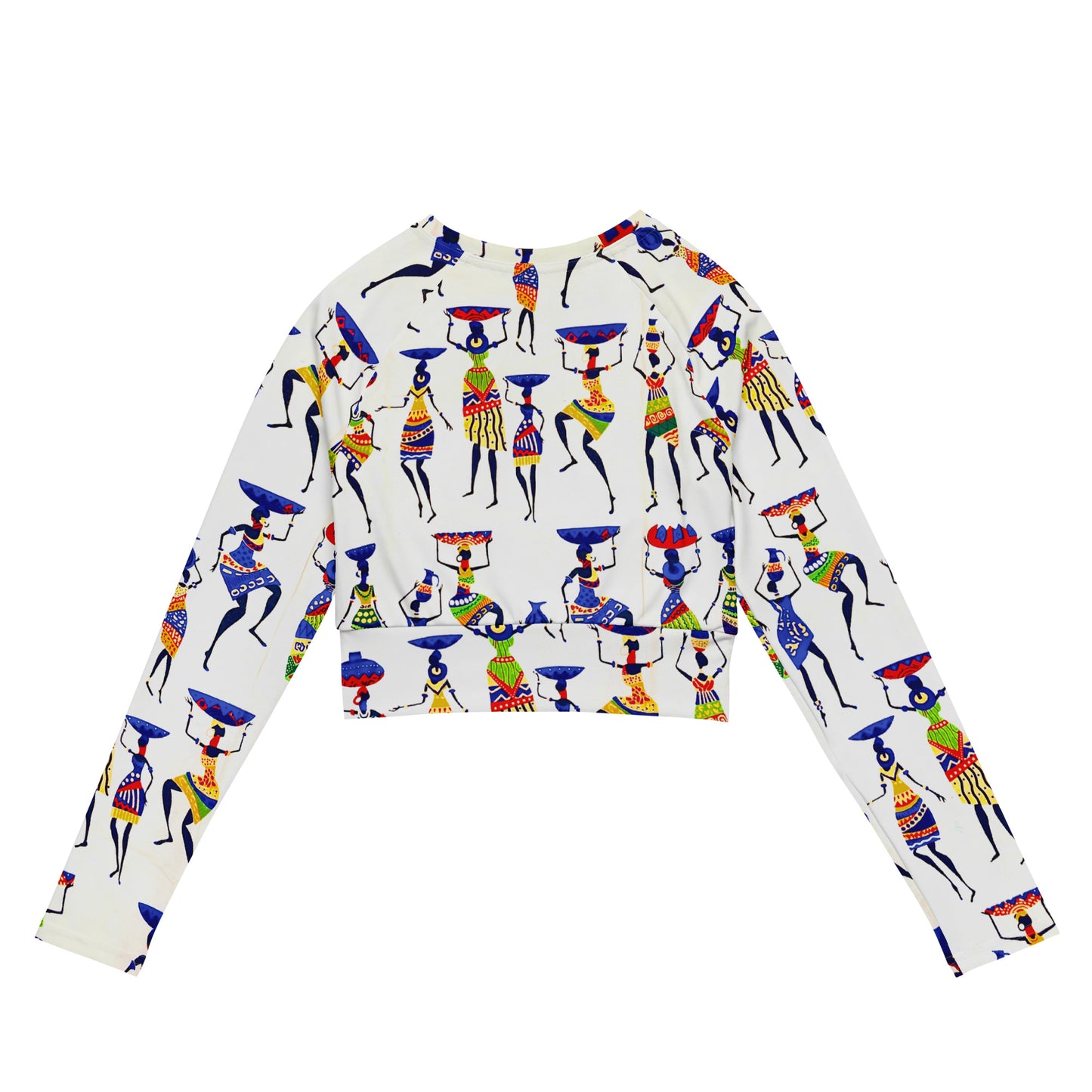 Yeye long-sleeve crop top