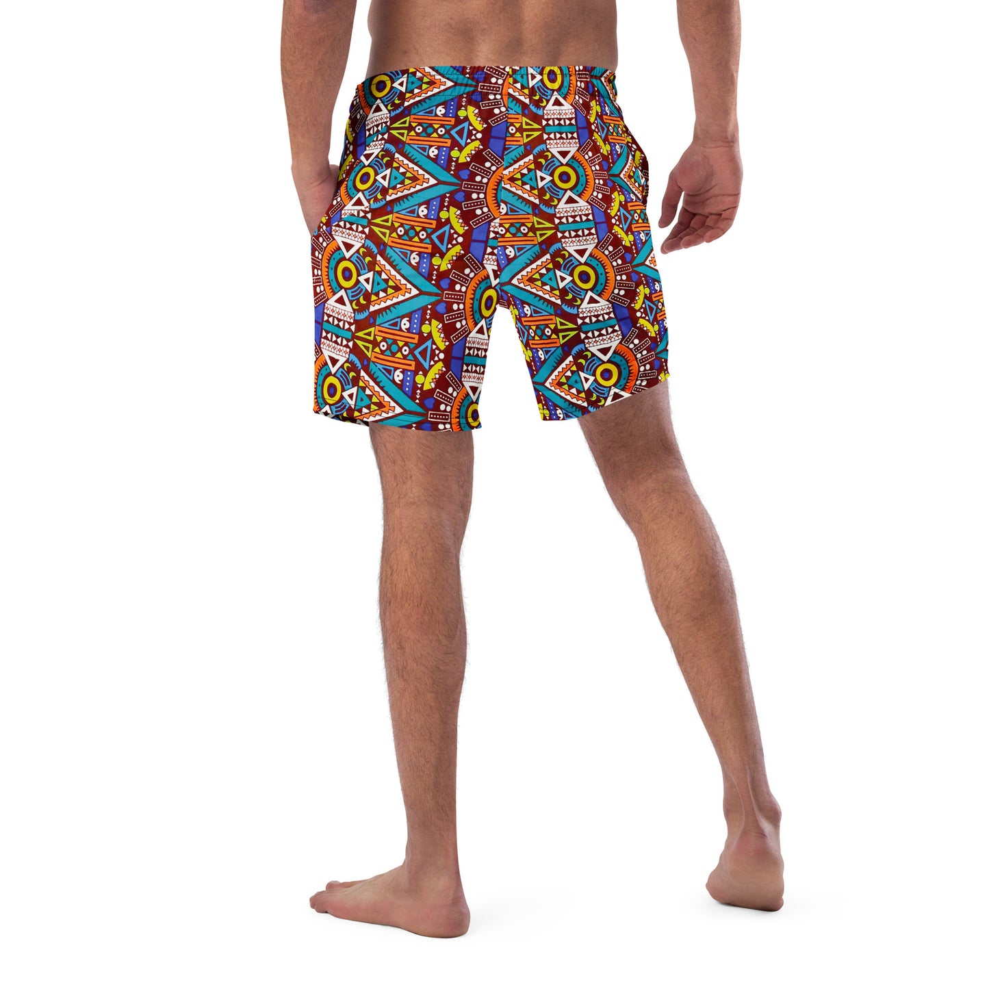 Tozi Aztec Print Men's Swim Trunks
