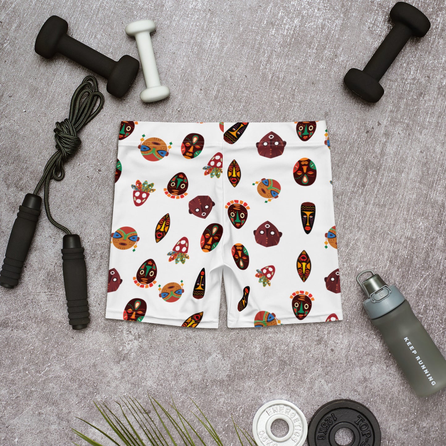 Chi Tribal Mask Multi-Face Shorts