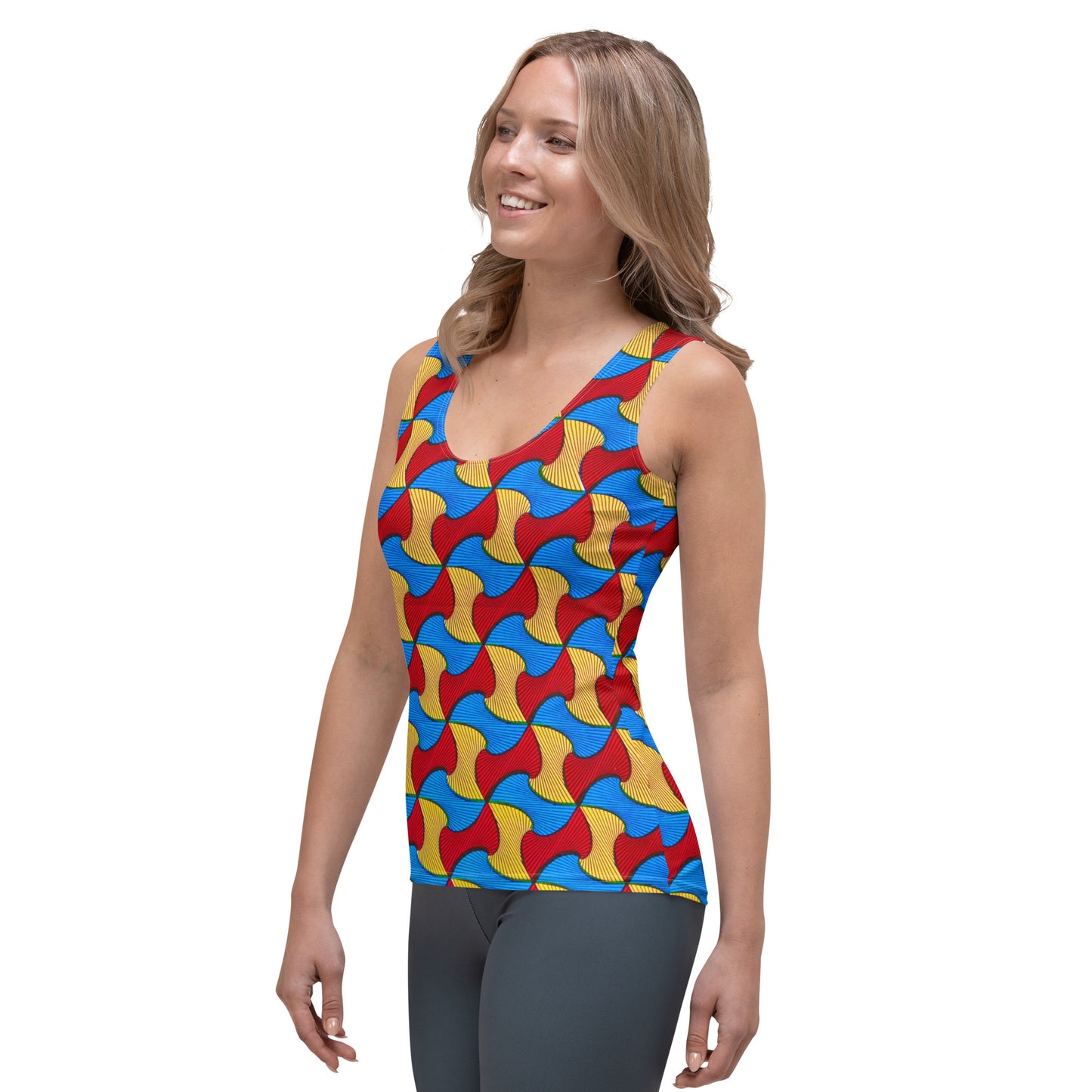 Santi African Print Tank Top