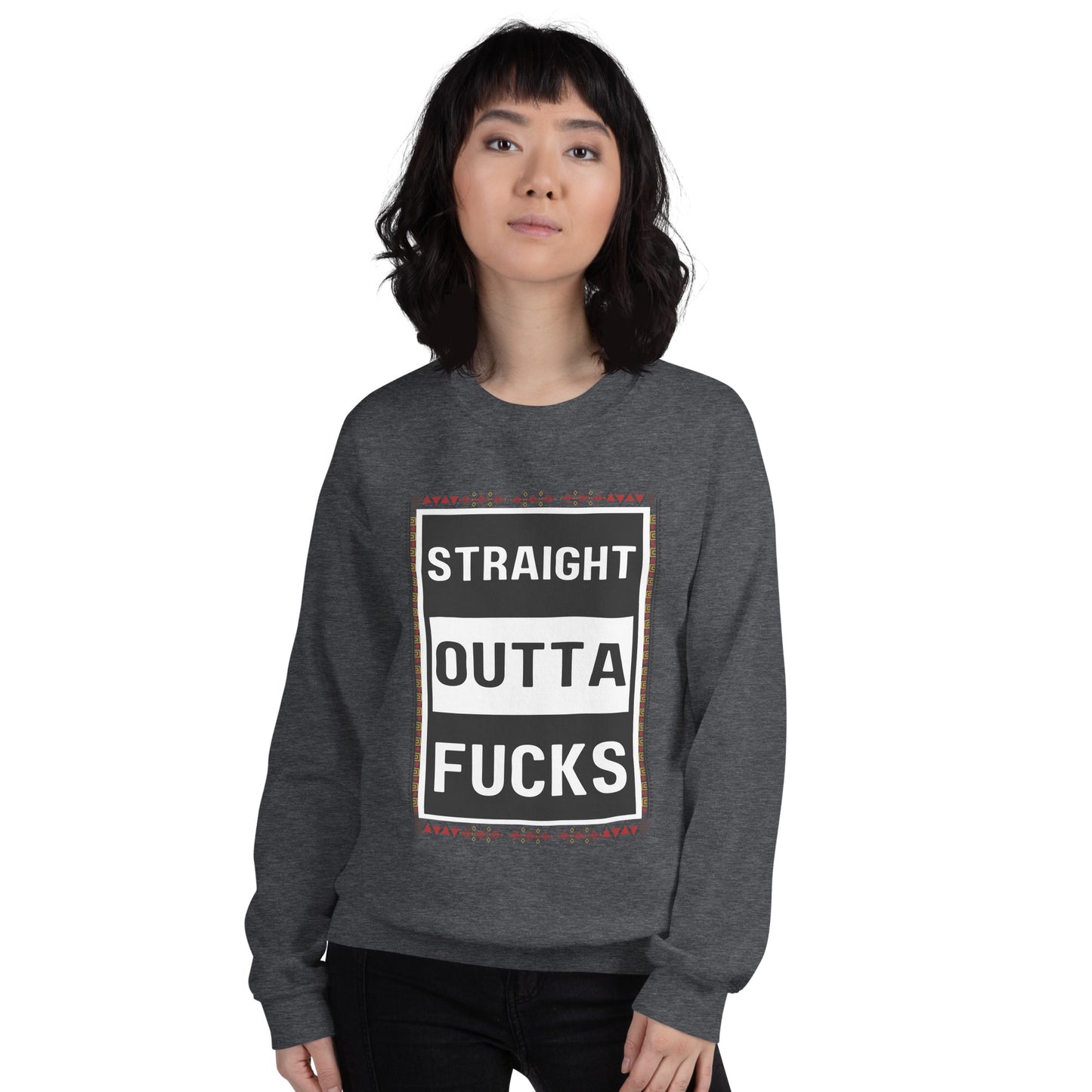 Amari Tribal Print Unisex Long Sleeve Sweatshirt