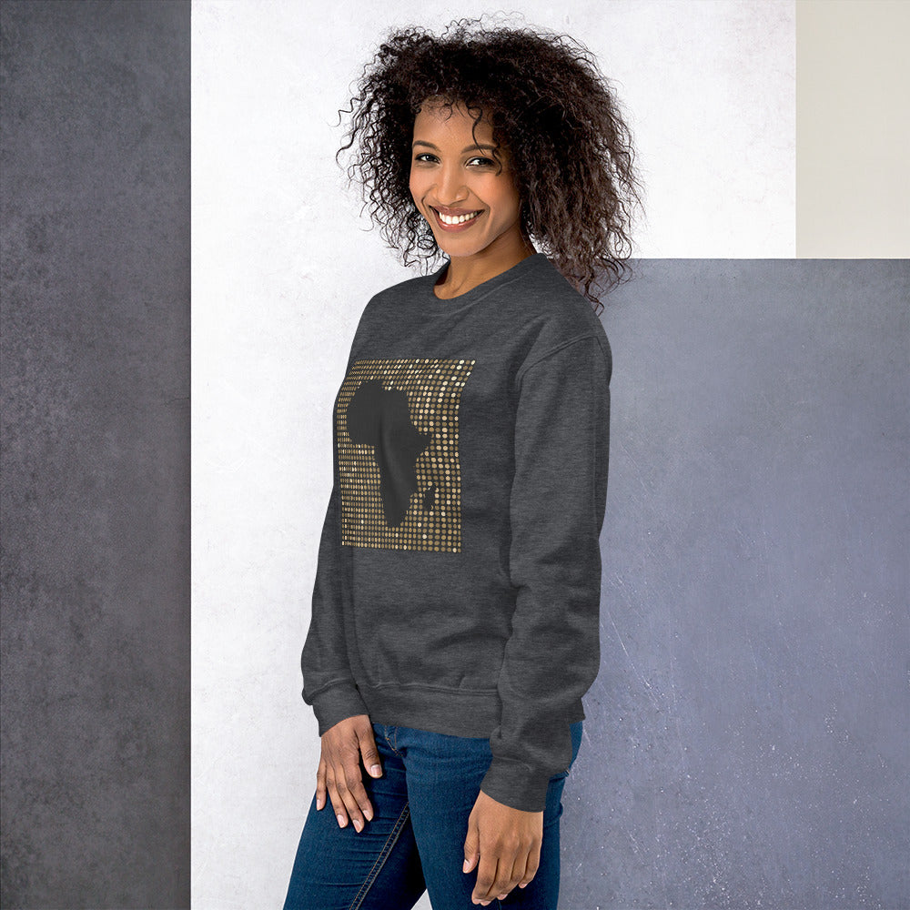 Nubia Gold Square Africa Map Sweatshirt