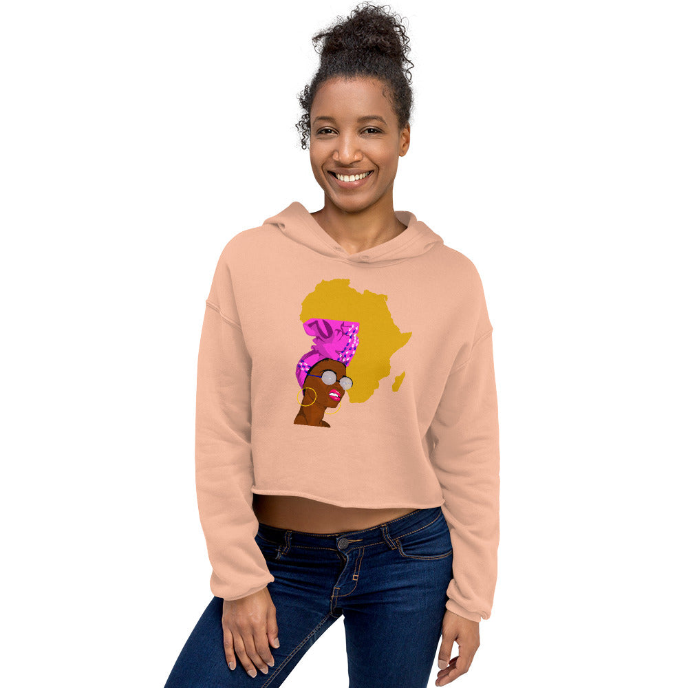Shade Sassy Satellite Headtie Crop Top Hoodie