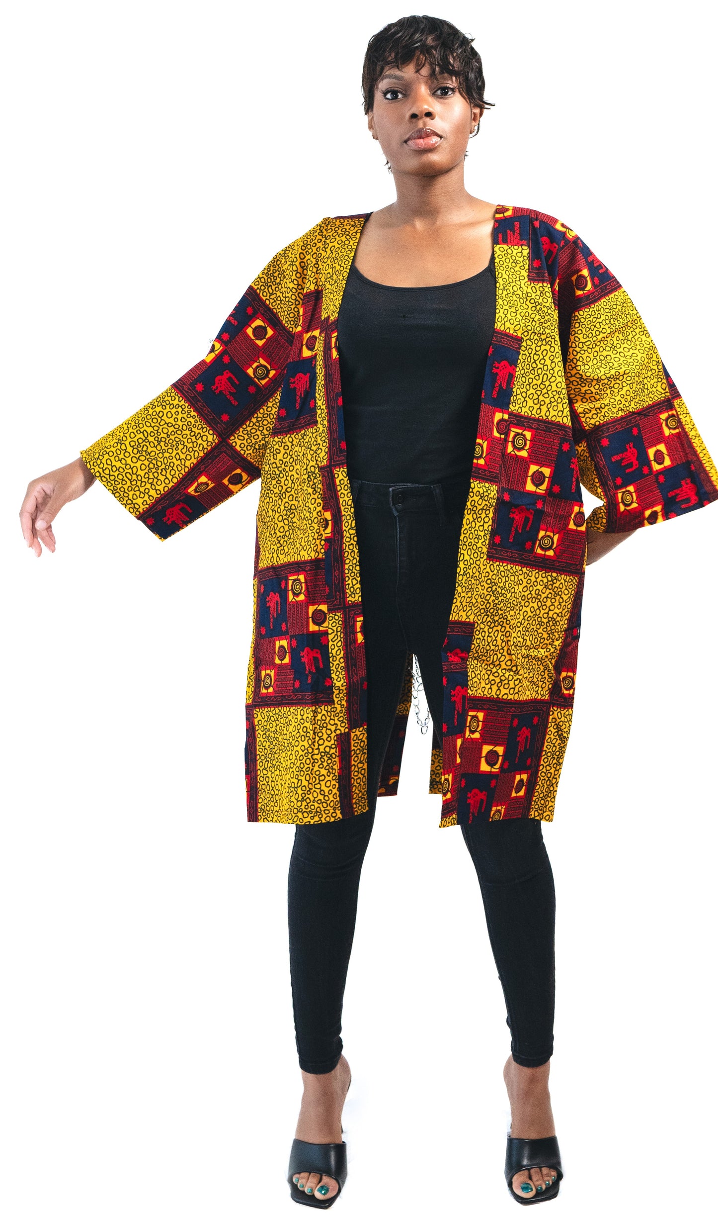 Pandora Chain Back African Print Ankara Kimono
