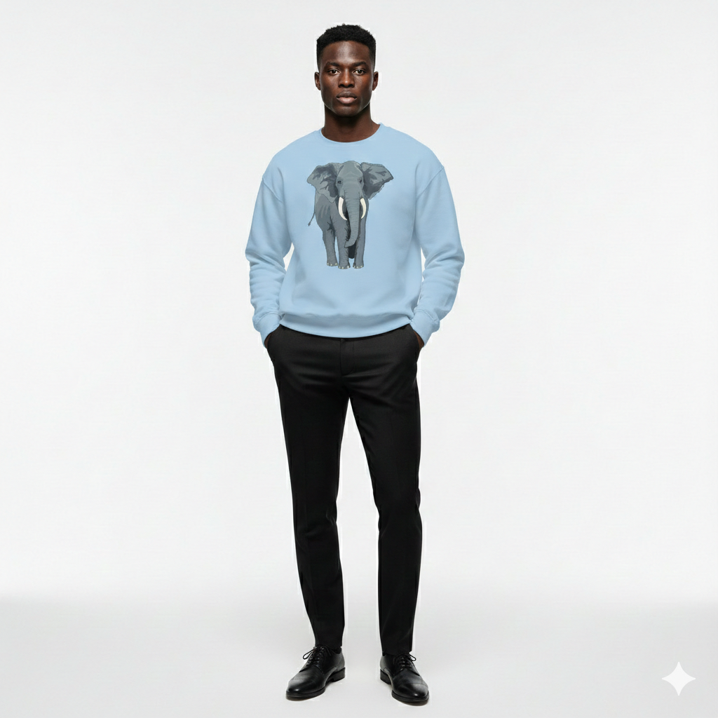 Giwa Elephant Unisex Fall Sweatshirt