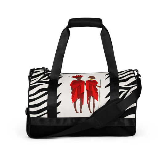 Agojie Zebra Print Gym Bag