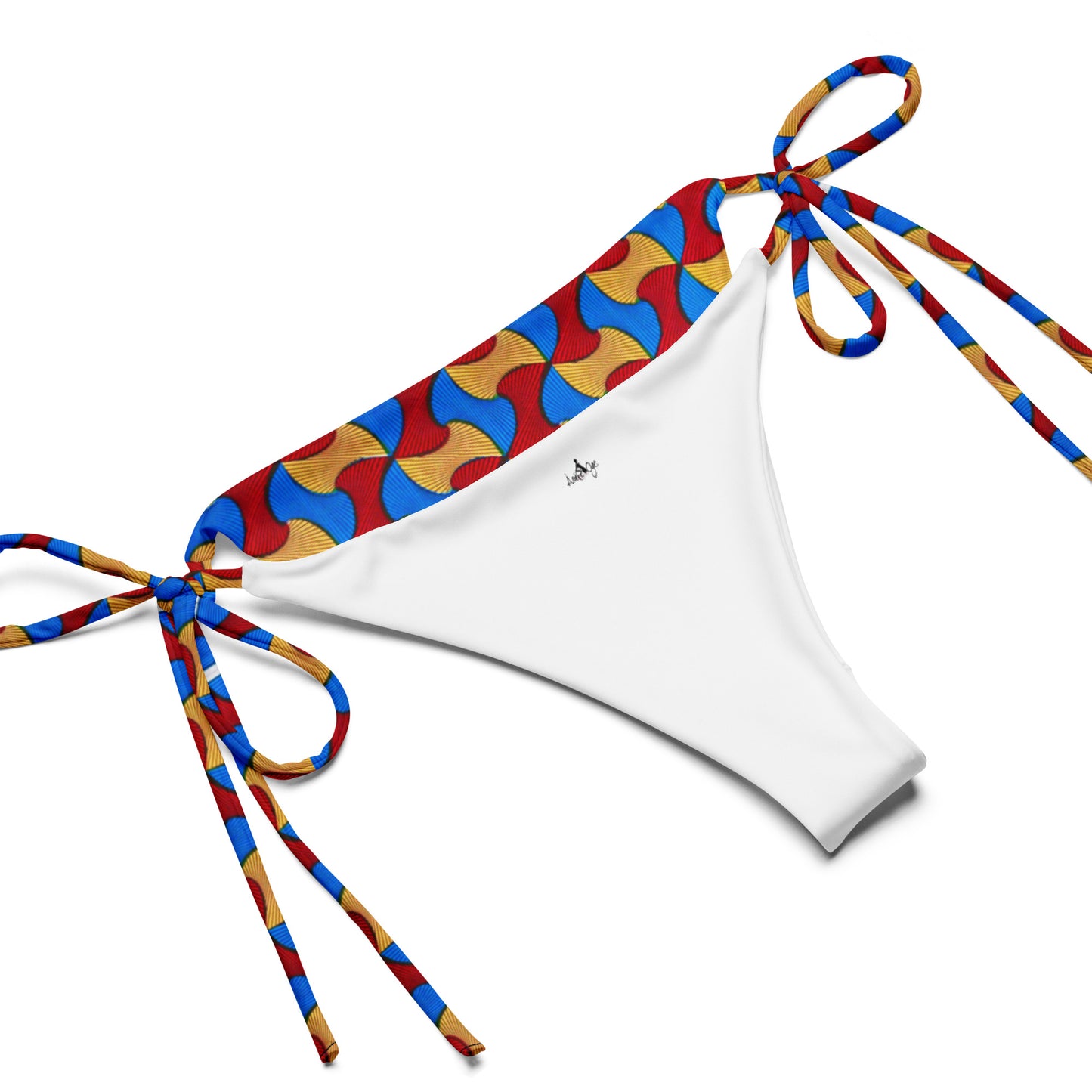 Santi print recycled string bikini