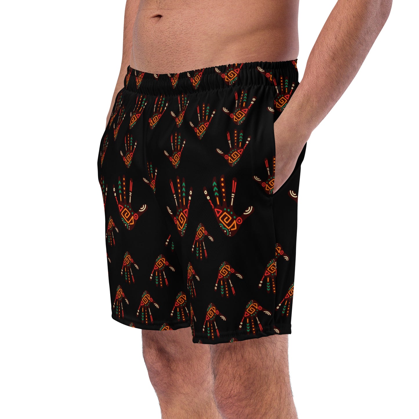 Duro Tribal Palm Print Men's swim trunks
