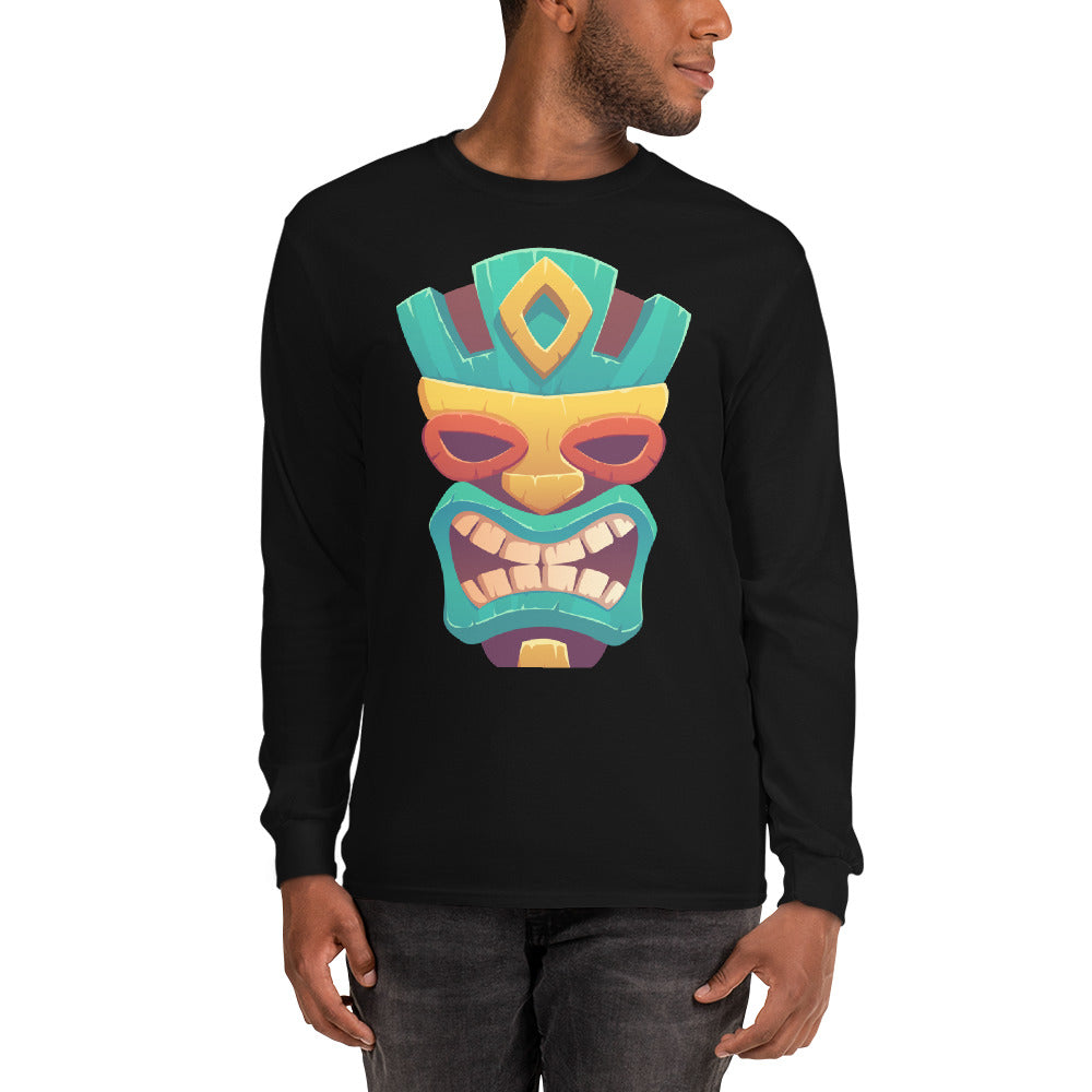 Goma Tribal Cotton Long-sleeve Fall TShirt