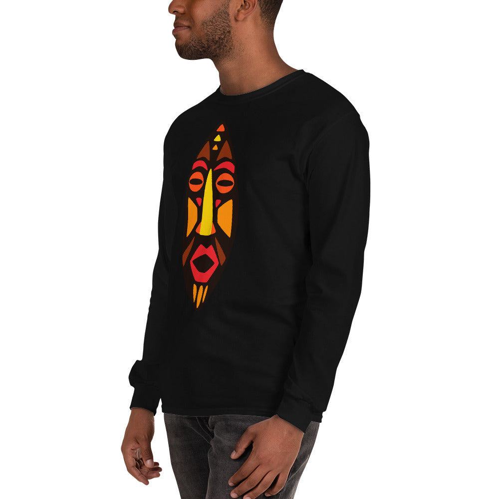 Dan Tribal Maskhead Longsleeve Cotton Fall TShirt