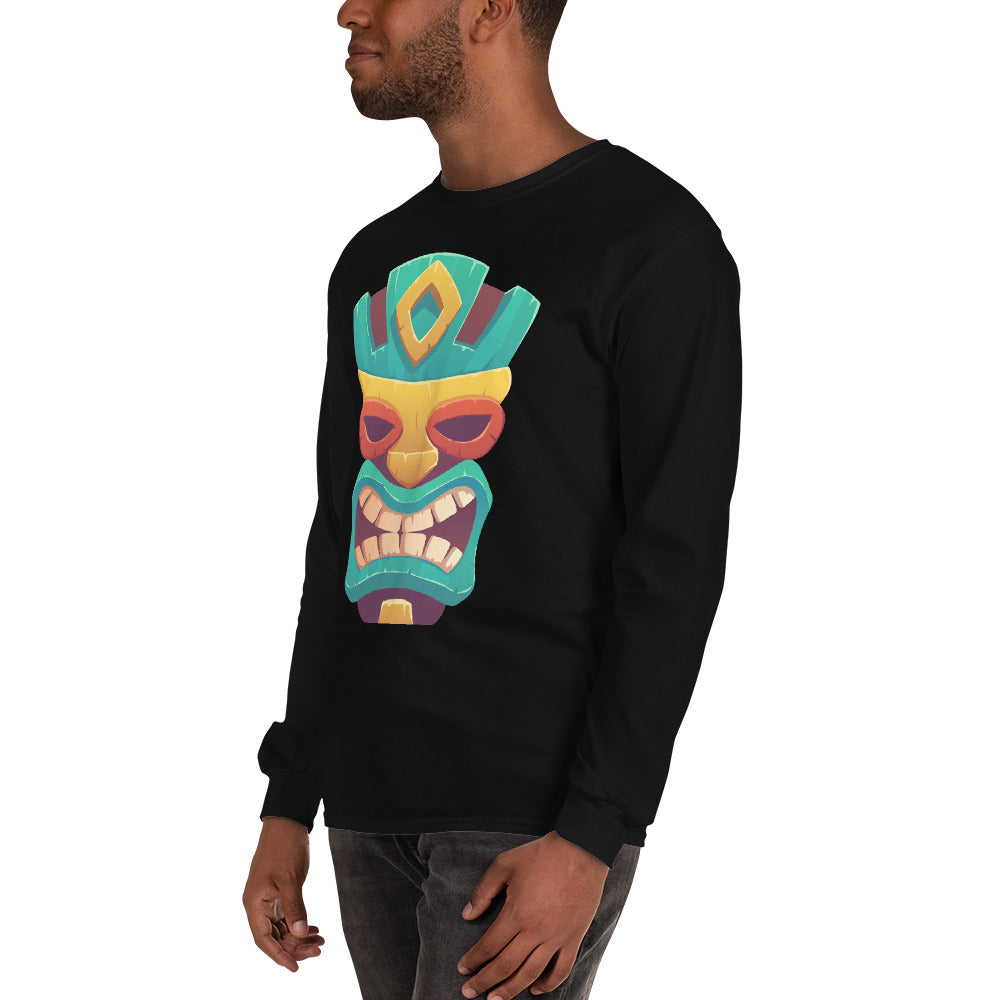 Goma Tribal Cotton Long-sleeve Fall TShirt