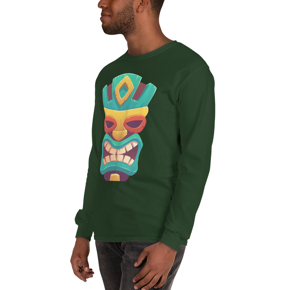 Goma Tribal Cotton Long-sleeve Fall TShirt