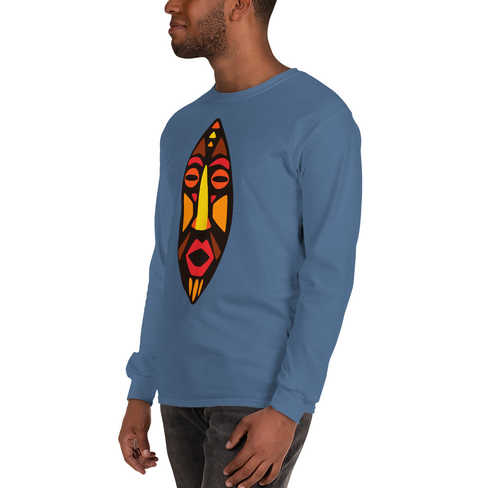 Dan Tribal Maskhead Longsleeve Cotton Fall TShirt