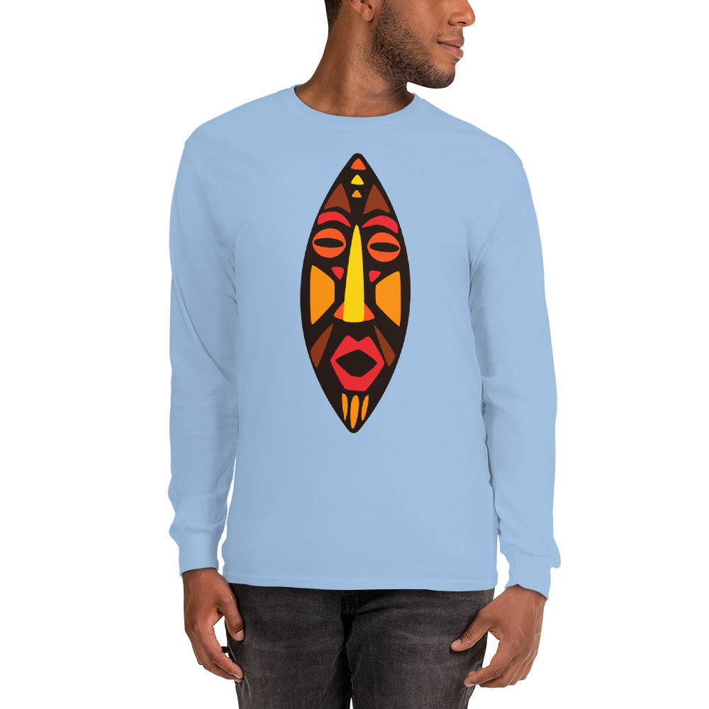 Dan Tribal Maskhead Longsleeve Cotton Fall TShirt