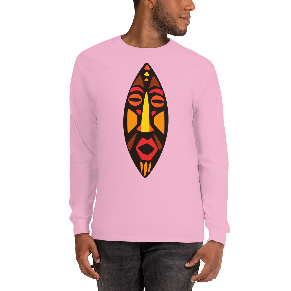 Dan Tribal Maskhead Longsleeve Cotton Fall TShirt