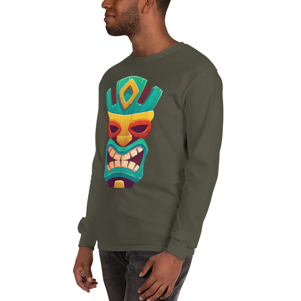 Goma Tribal Cotton Long-sleeve Fall TShirt