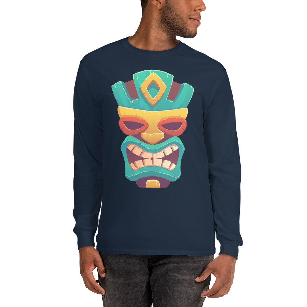 Goma Tribal Cotton Long-sleeve Fall TShirt