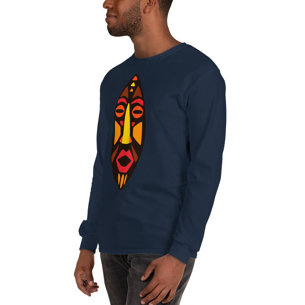 Dan Tribal Maskhead Longsleeve Cotton Fall TShirt