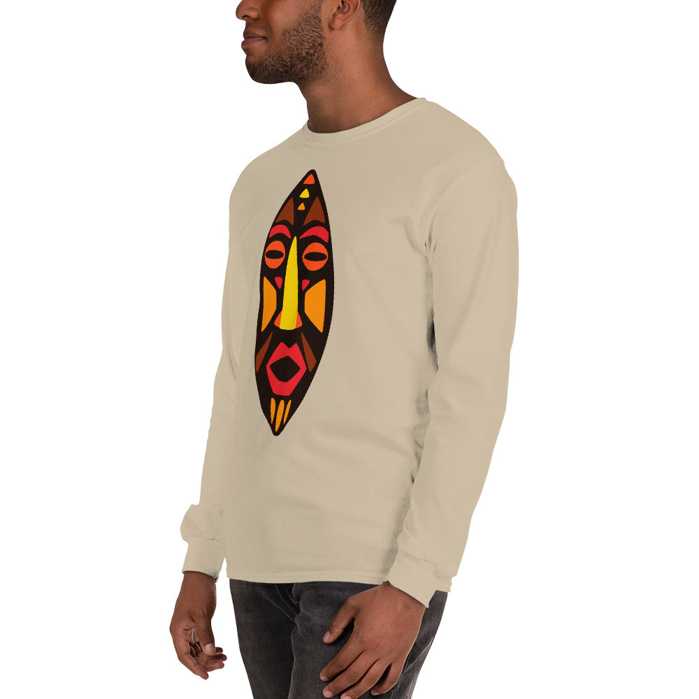 Dan Tribal Maskhead Longsleeve Cotton Fall TShirt