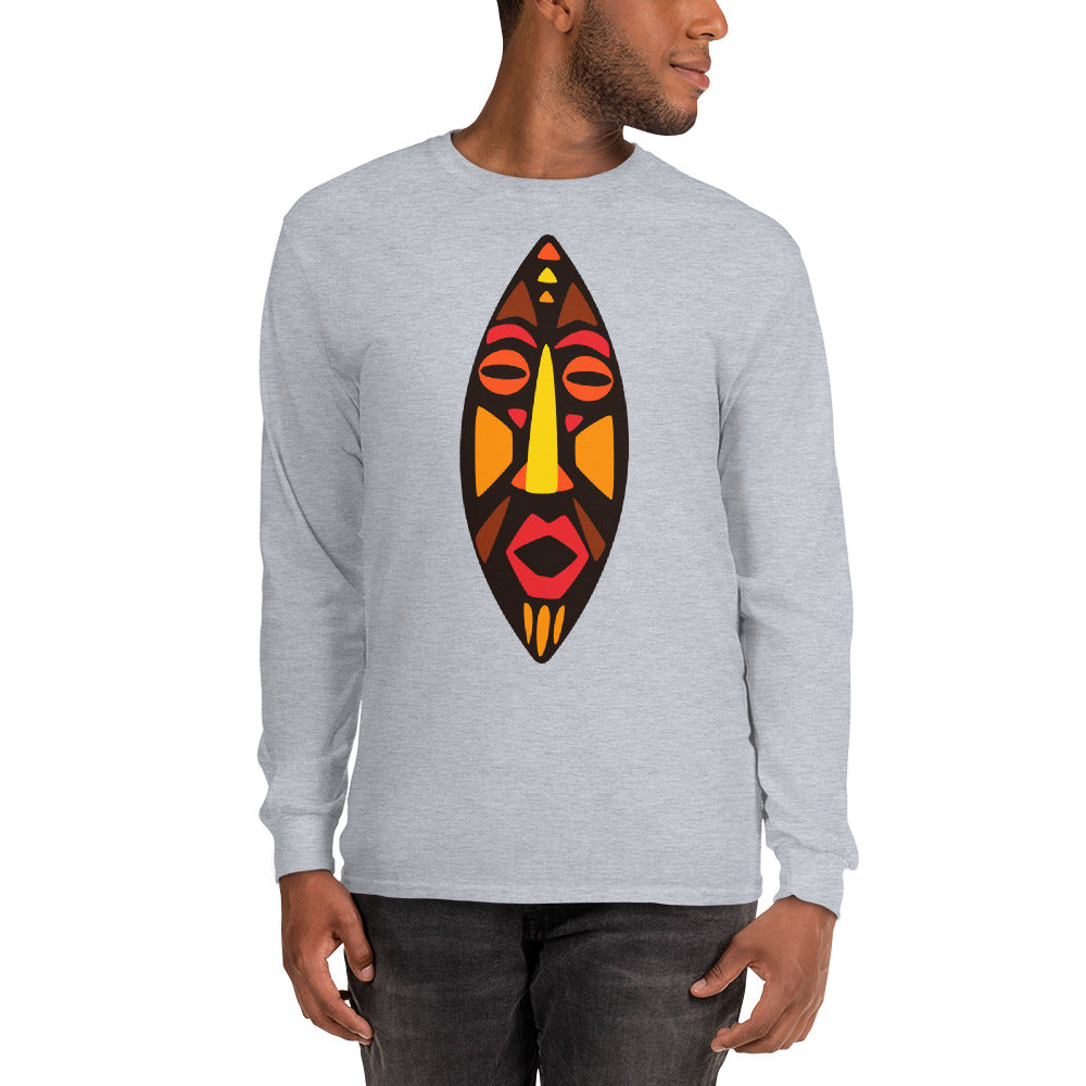 Dan Tribal Maskhead Longsleeve Cotton Fall TShirt