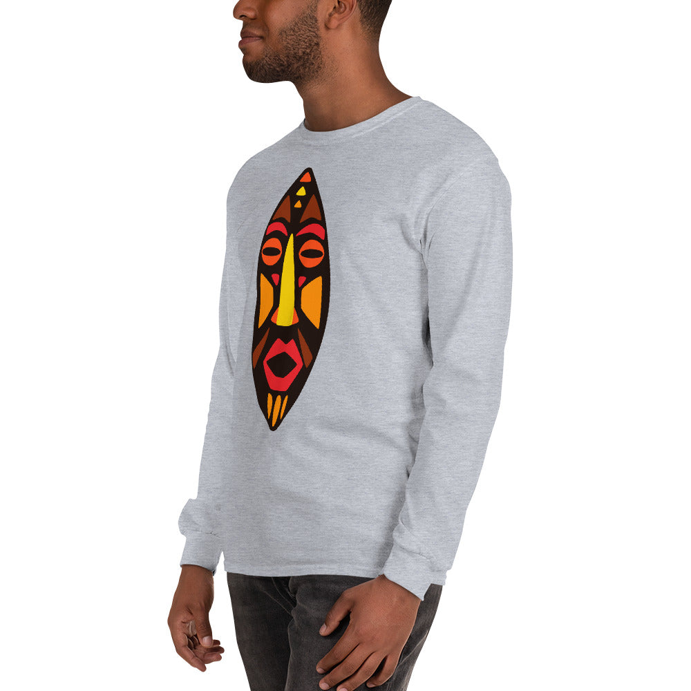 Dan Tribal Maskhead Longsleeve Cotton Fall TShirt