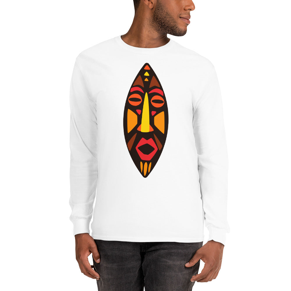 Dan Tribal Maskhead Longsleeve Cotton Fall TShirt