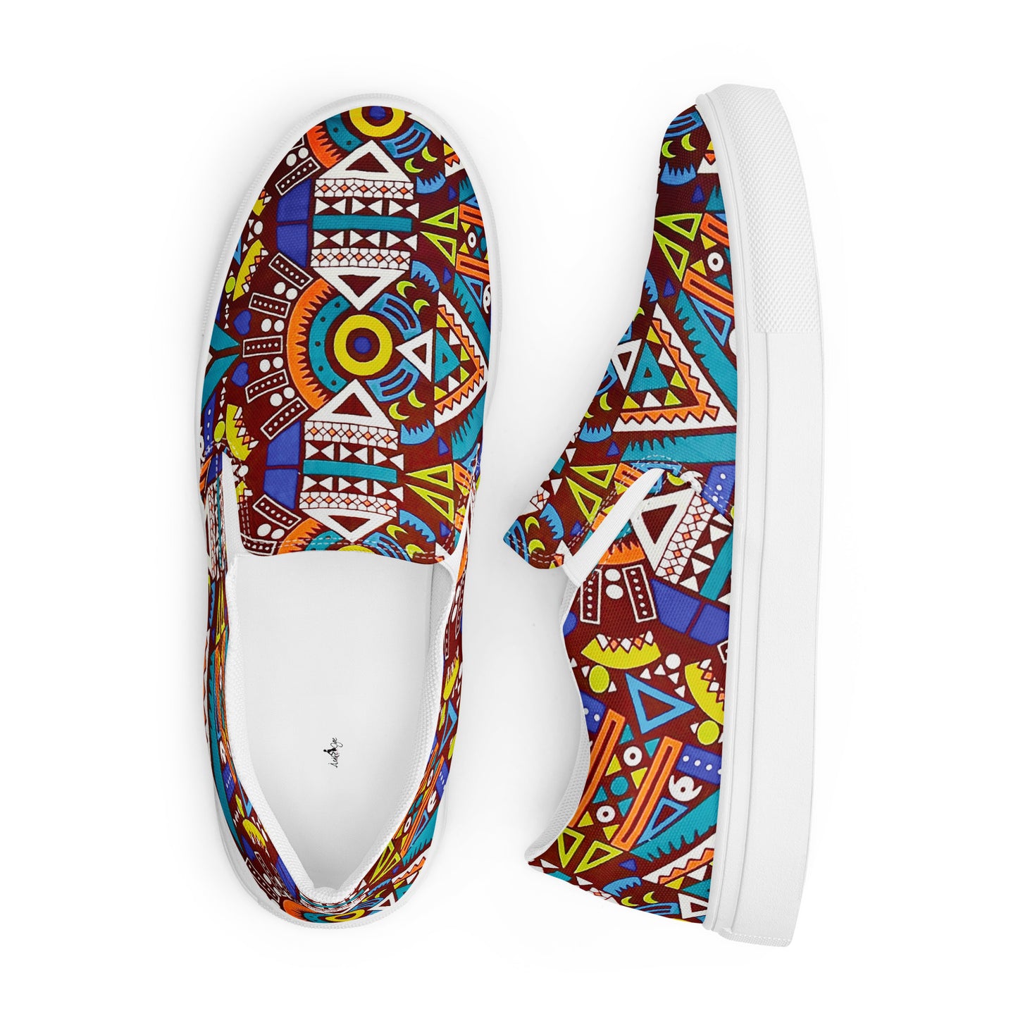 Tozi Aztec Print Men’s slip-on canvas shoes