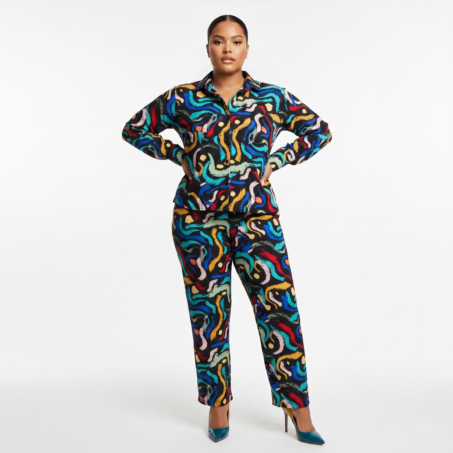 Akina Print Statement Shirt & Pants