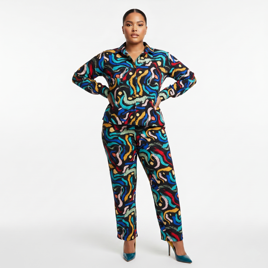 Akina Print Statement Shirt & Pants