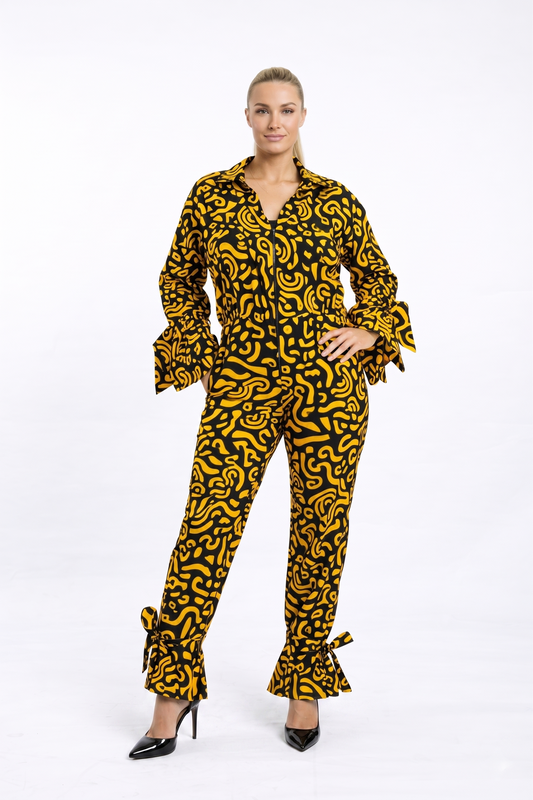 Afiya Print Statement Jumpsuit