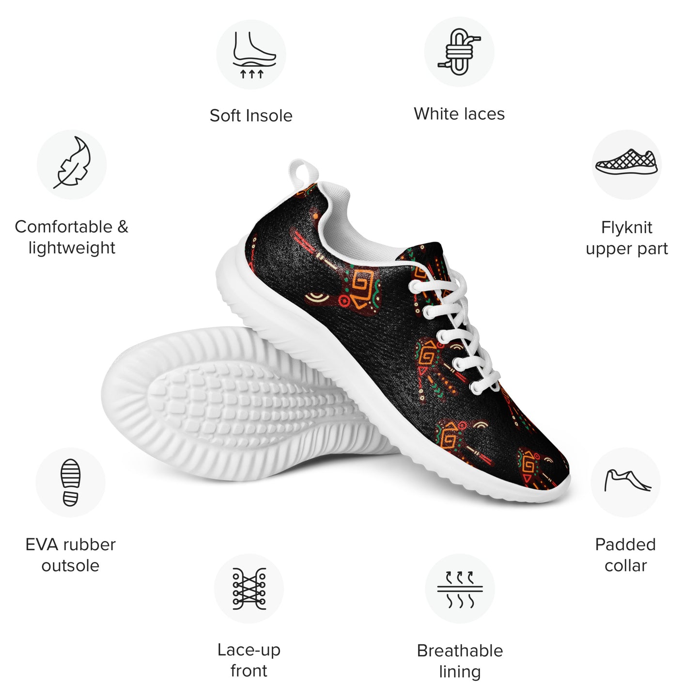 Duro Tribal Palm Print Women’s Athletic Shoes