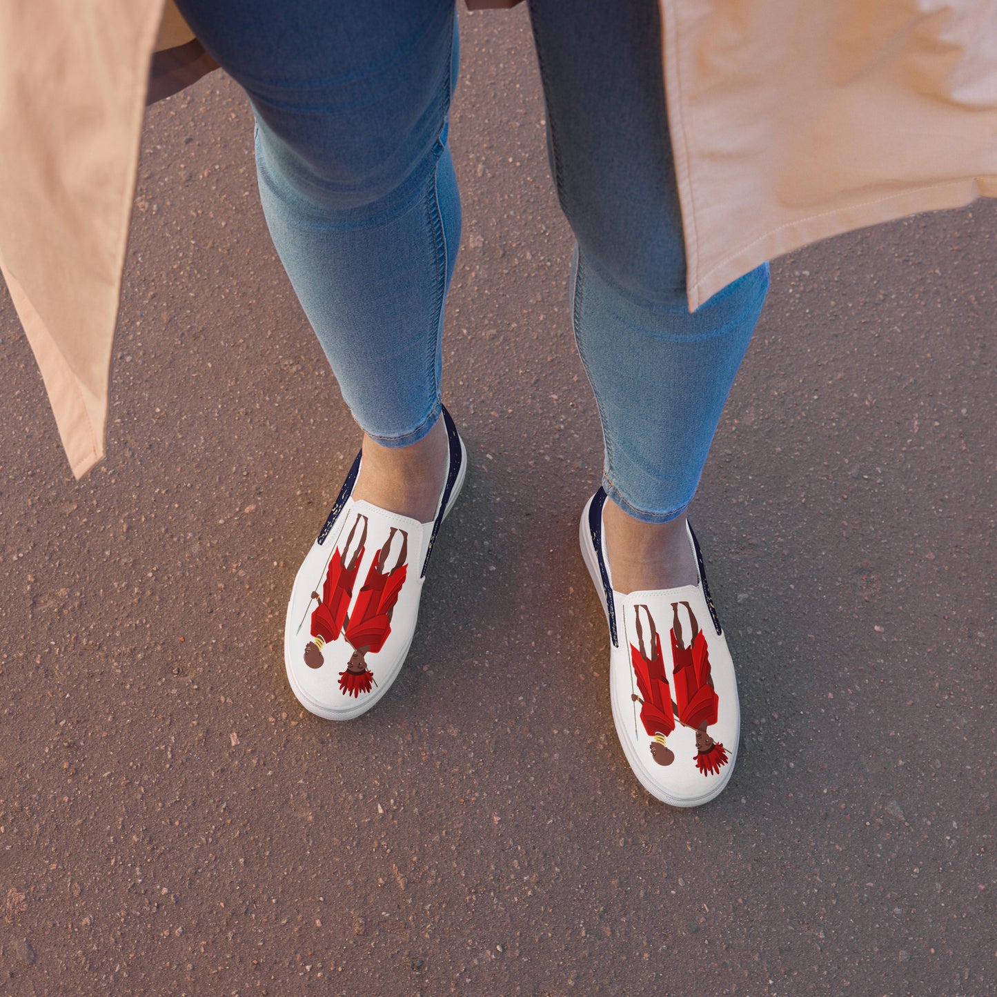Agojie Jeans Women’s Slip-On Canvas Shoes