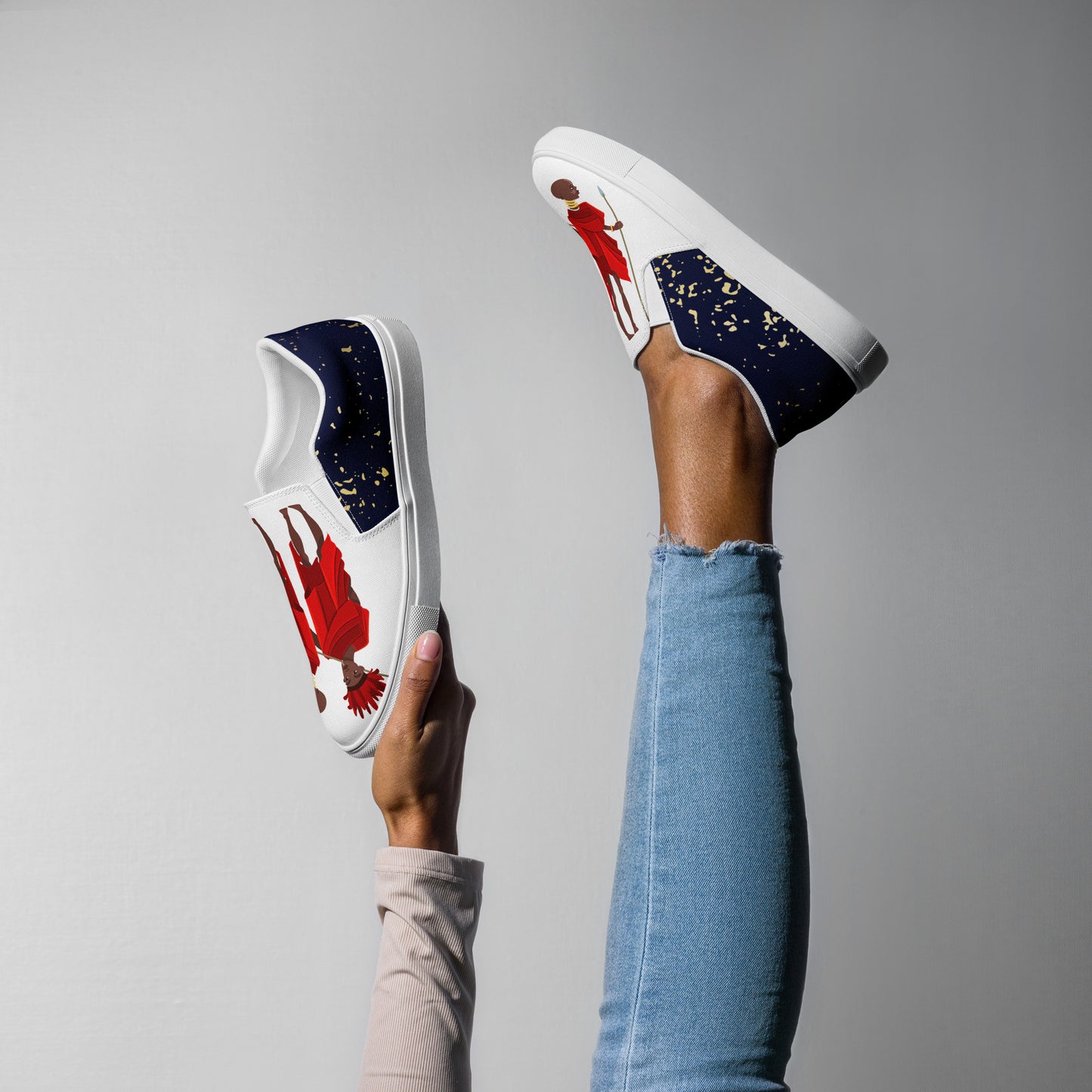 Agojie Jeans Women’s Slip-On Canvas Shoes
