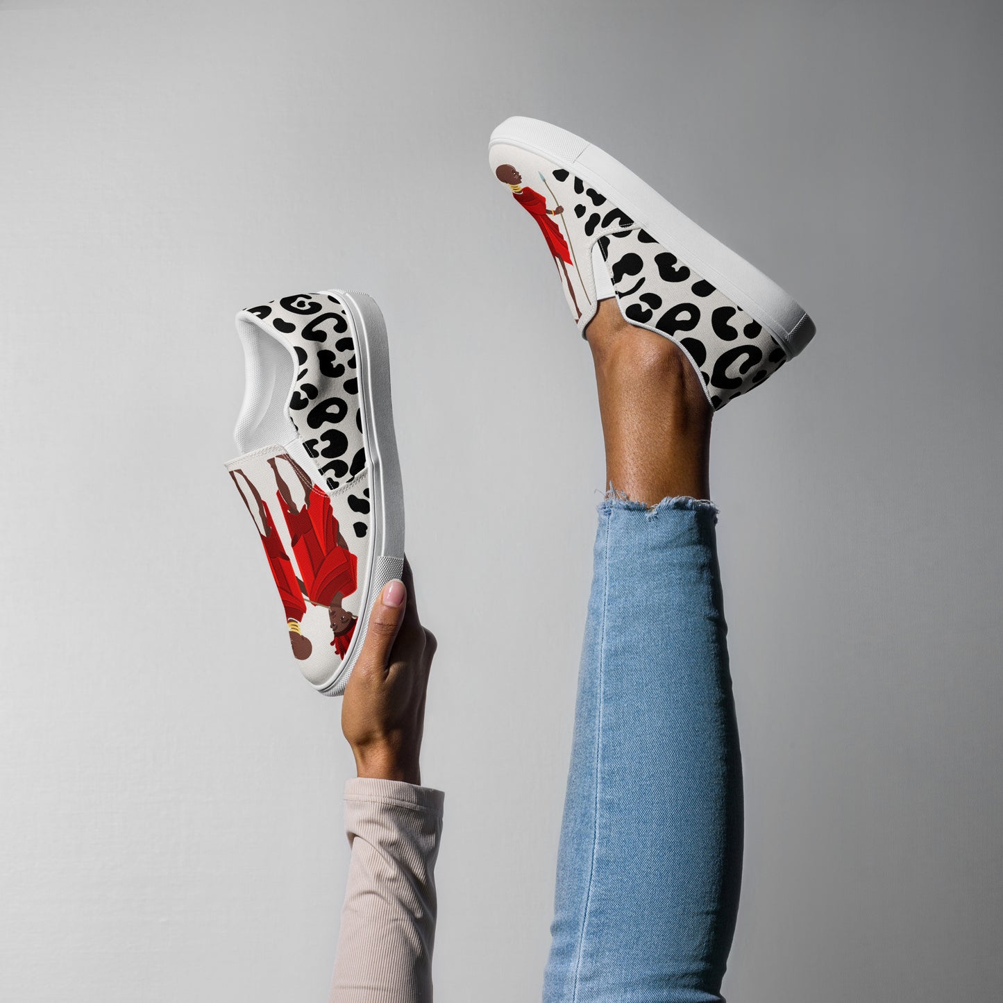 Agojie Animal Print Women’s Slip-on canvas shoes