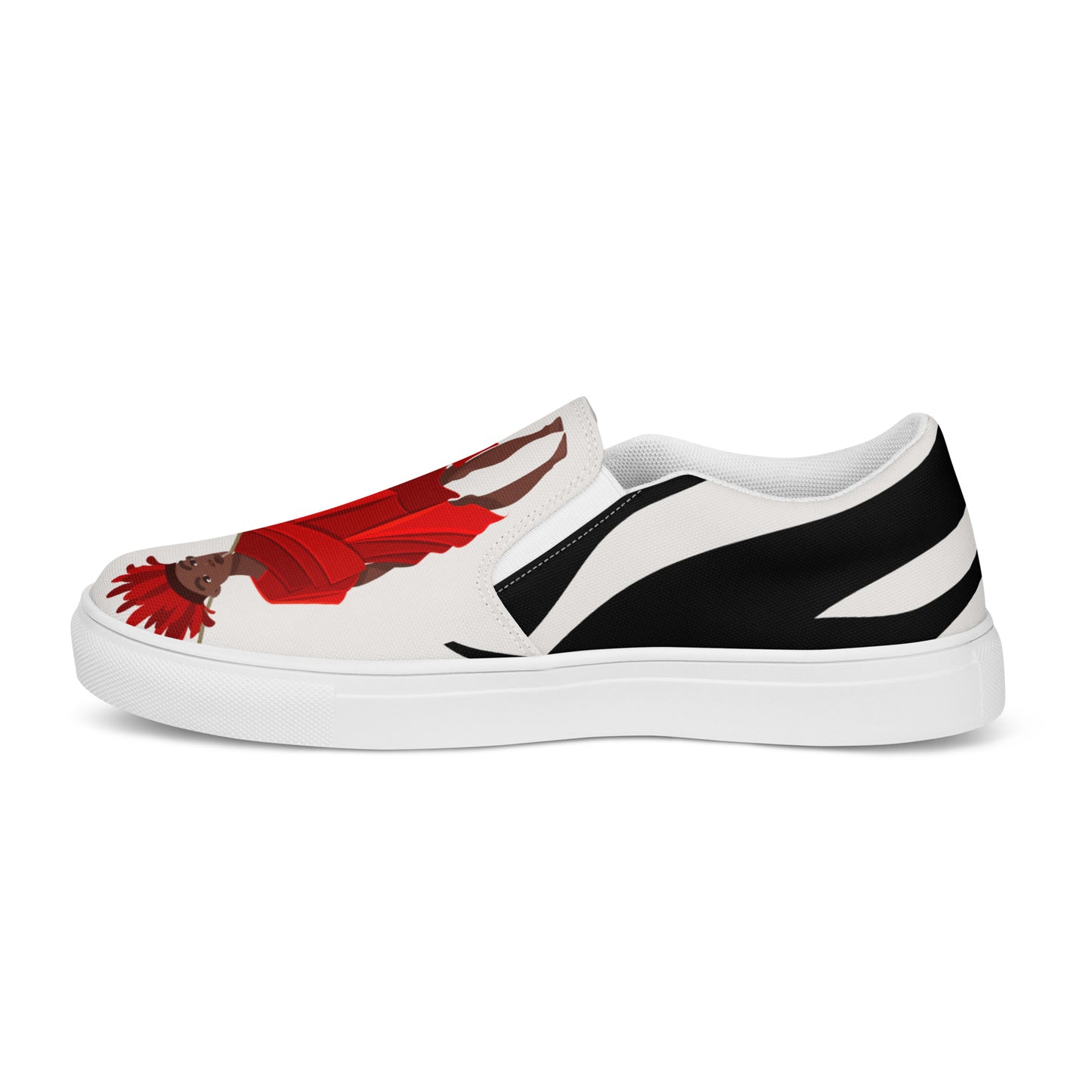 Agojie Zebra Print Women’s Slip-On Canvas Shoes